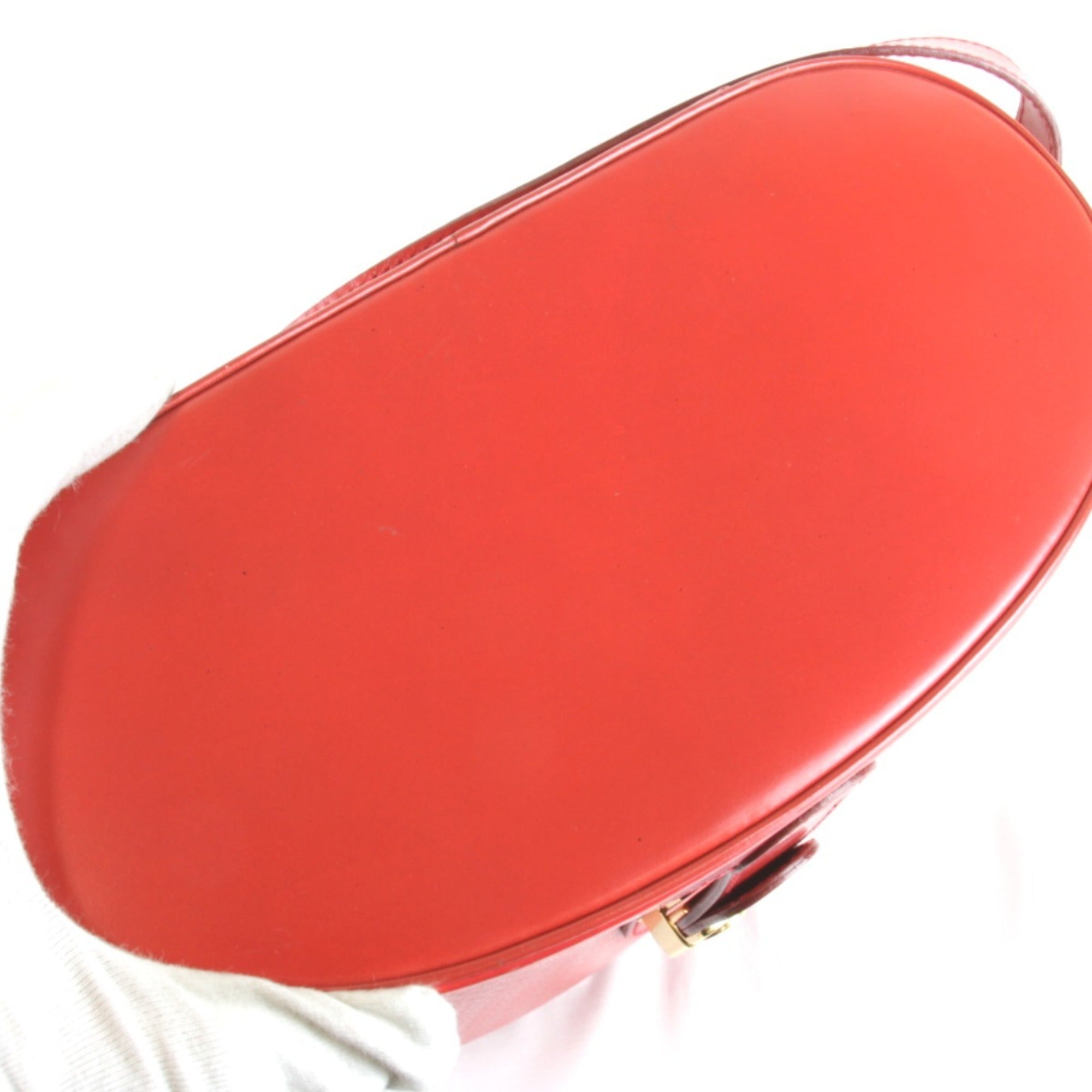 Gucci Red Color Leather Shoulder Bag (Pre-Owned)