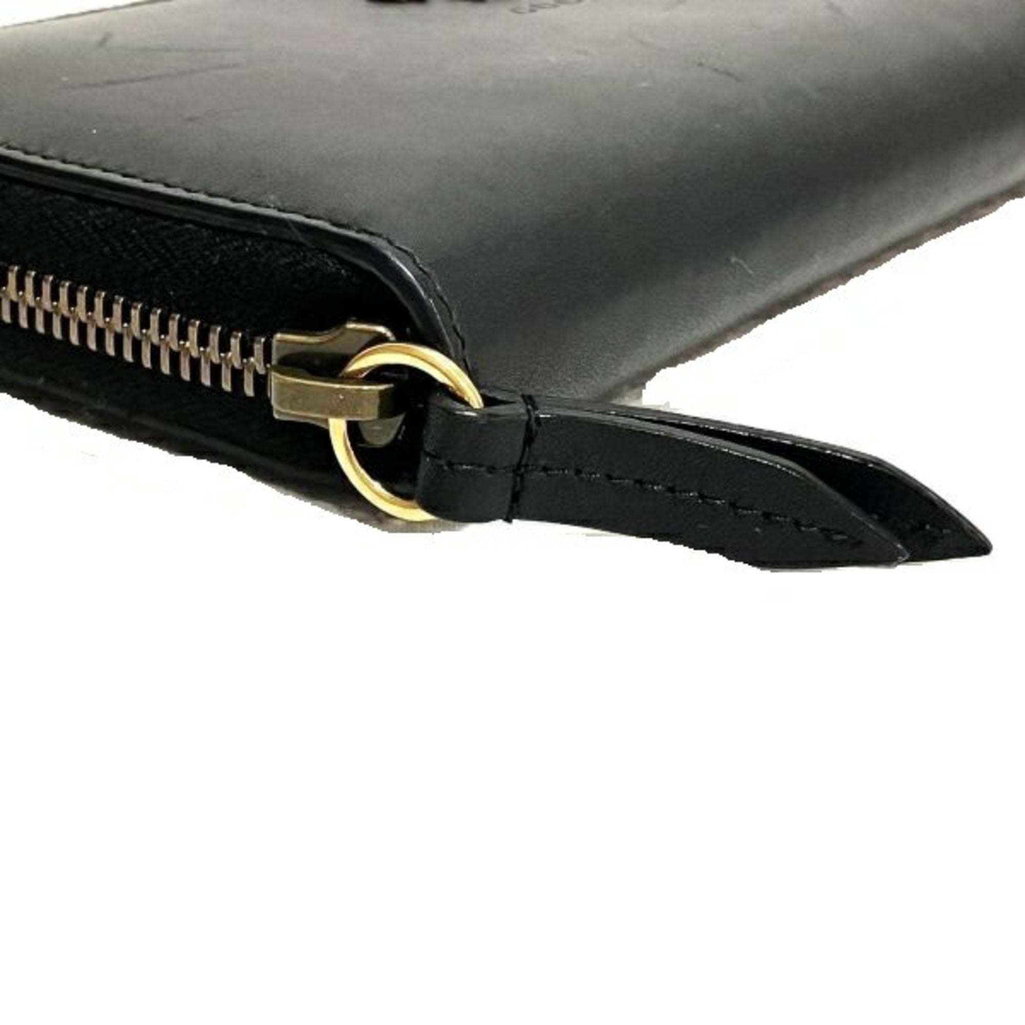 Gucci Black Leather Long Wallet (Bi-Fold) (Pre-Owned)