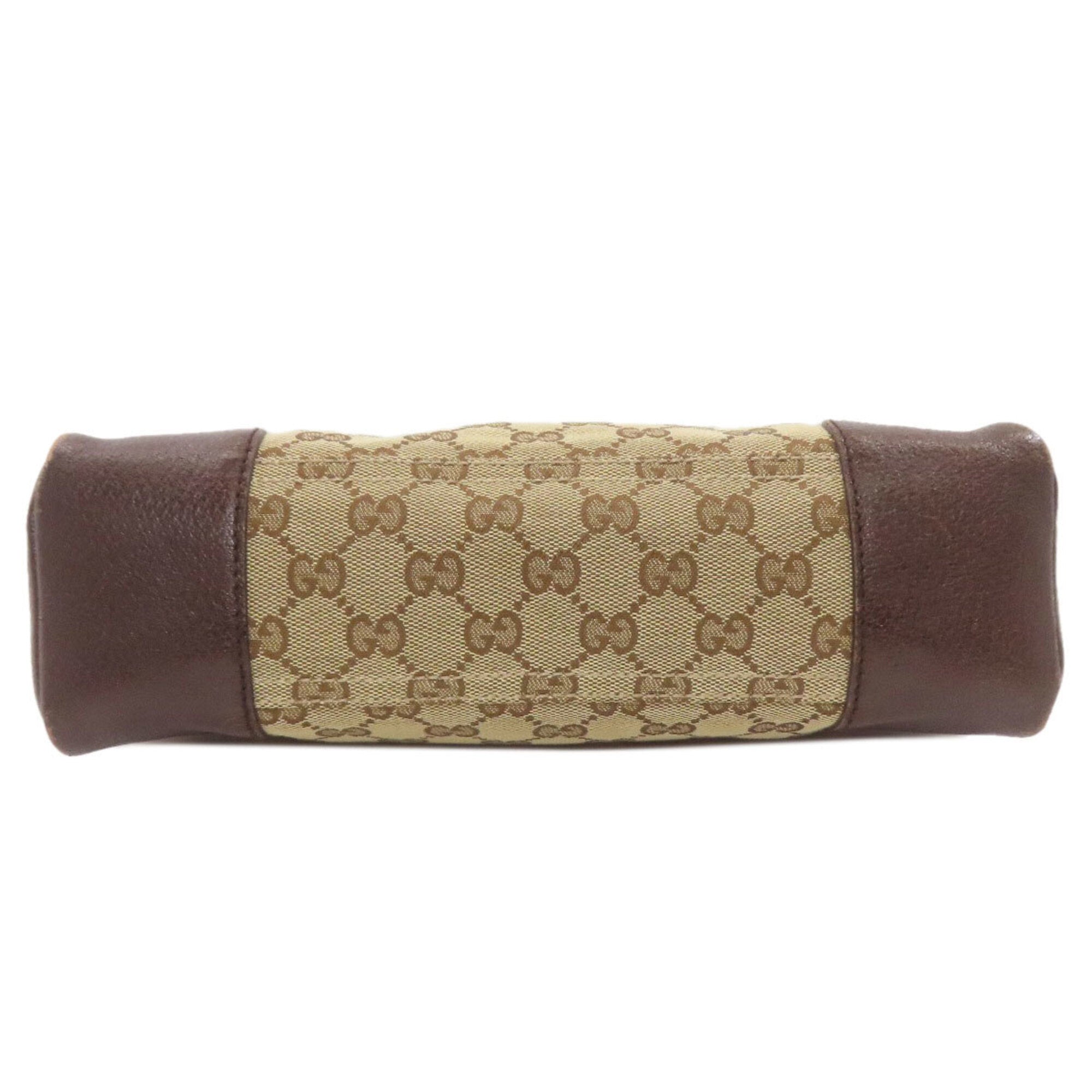 Gucci Gg Canvas Brown Gg Canvas Shoulder Bag (Pre-Owned)