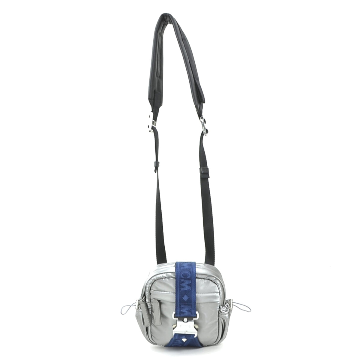 Mcm Blue Silver Pvc Shoulder Bag (Pre-Owned)