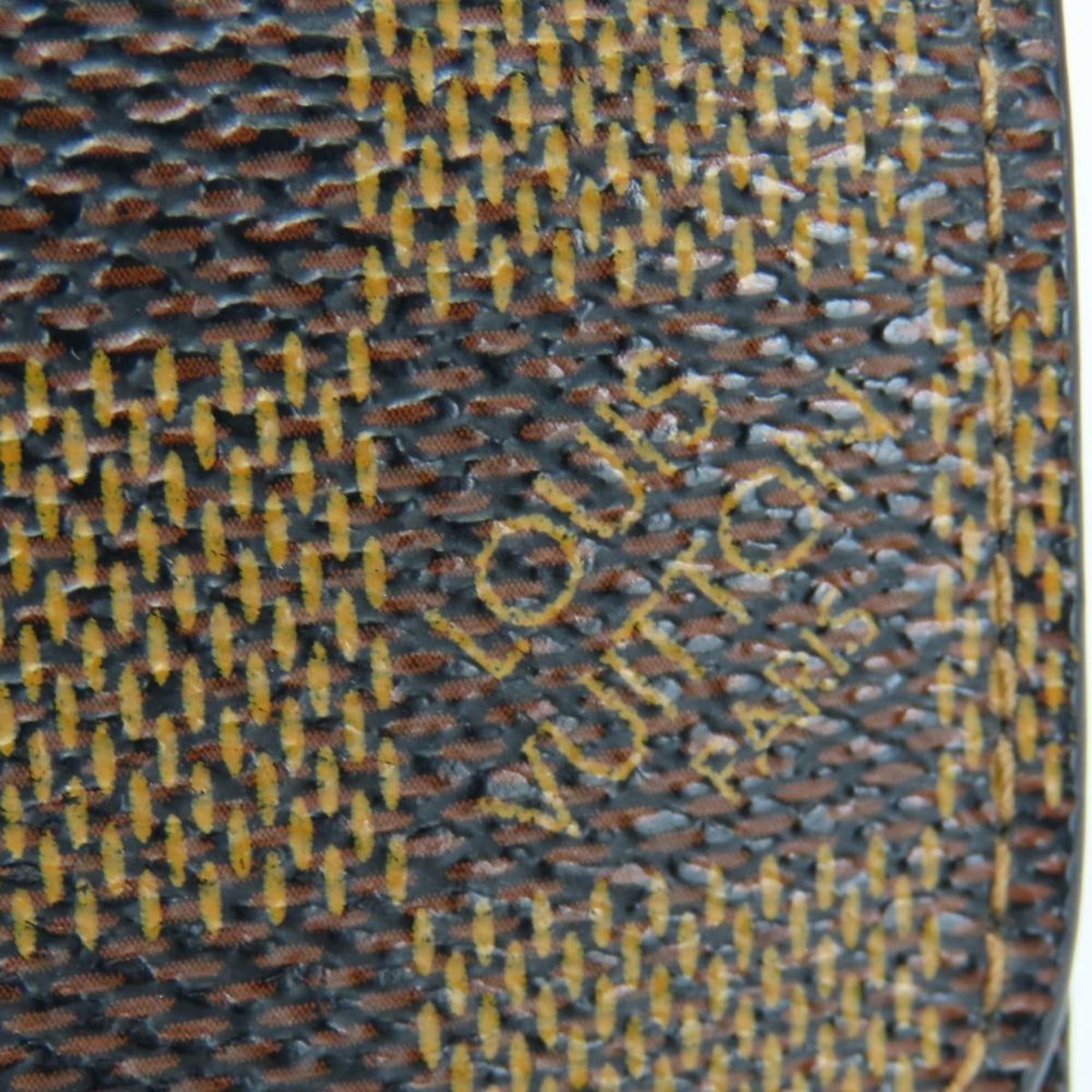 Louis Vuitton Brown Damier Canvas Ebene Damier Canvas Wallet (Tri-Fold) (Pre-Owned)