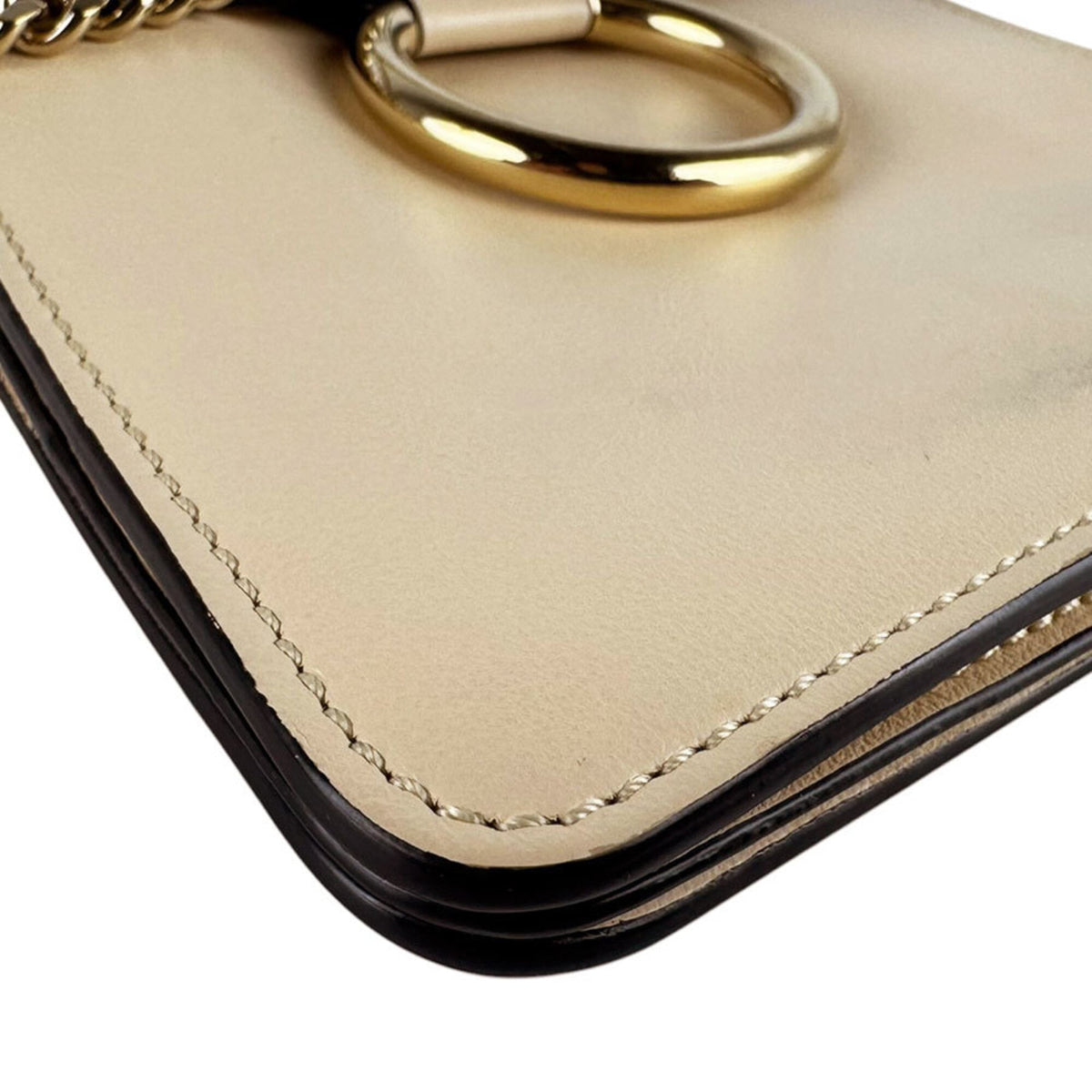 Chloé Beige Leather Suede Shoulder Bag (Pre-Owned)