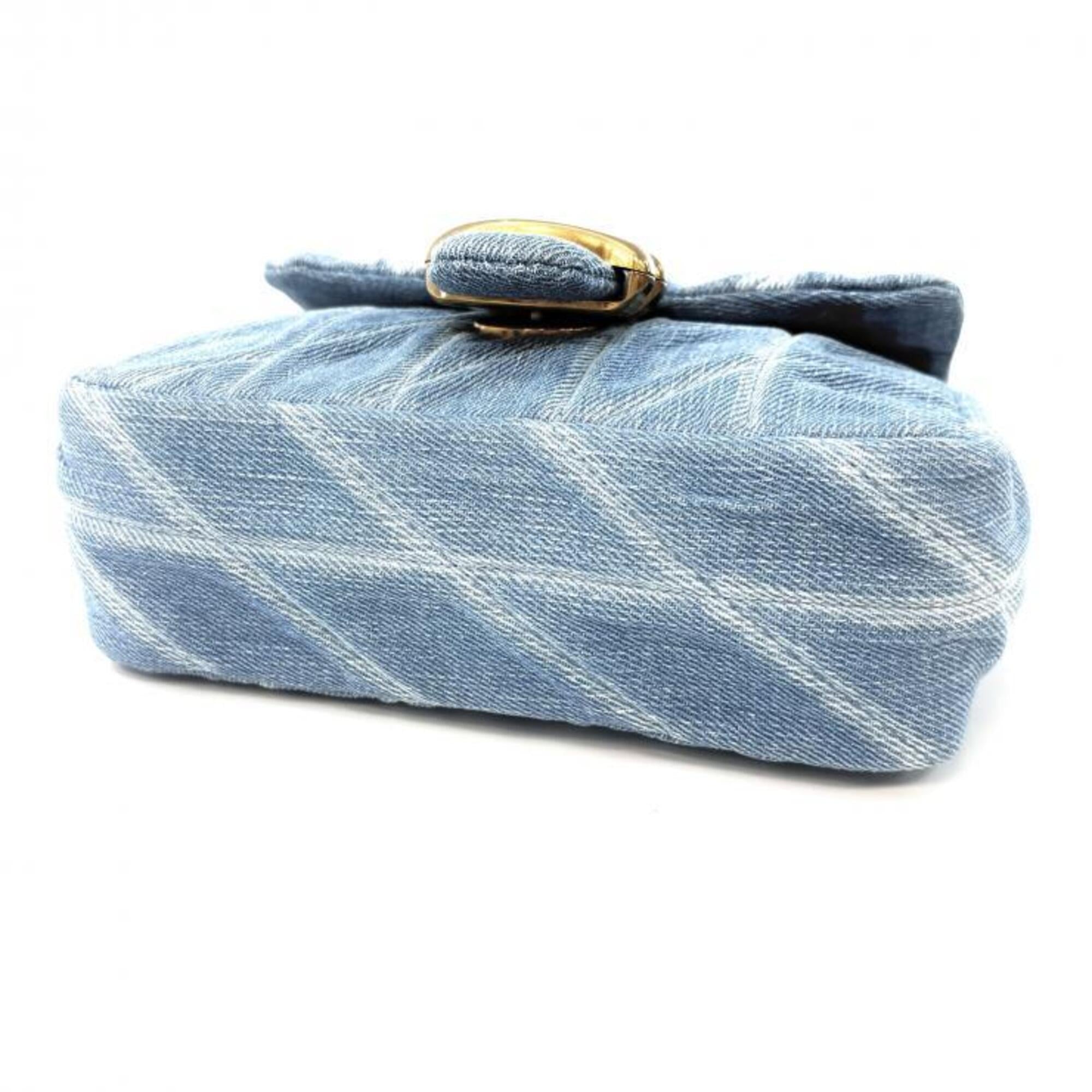Coach Blue Denim Shoulder Bag (Pre-Owned)