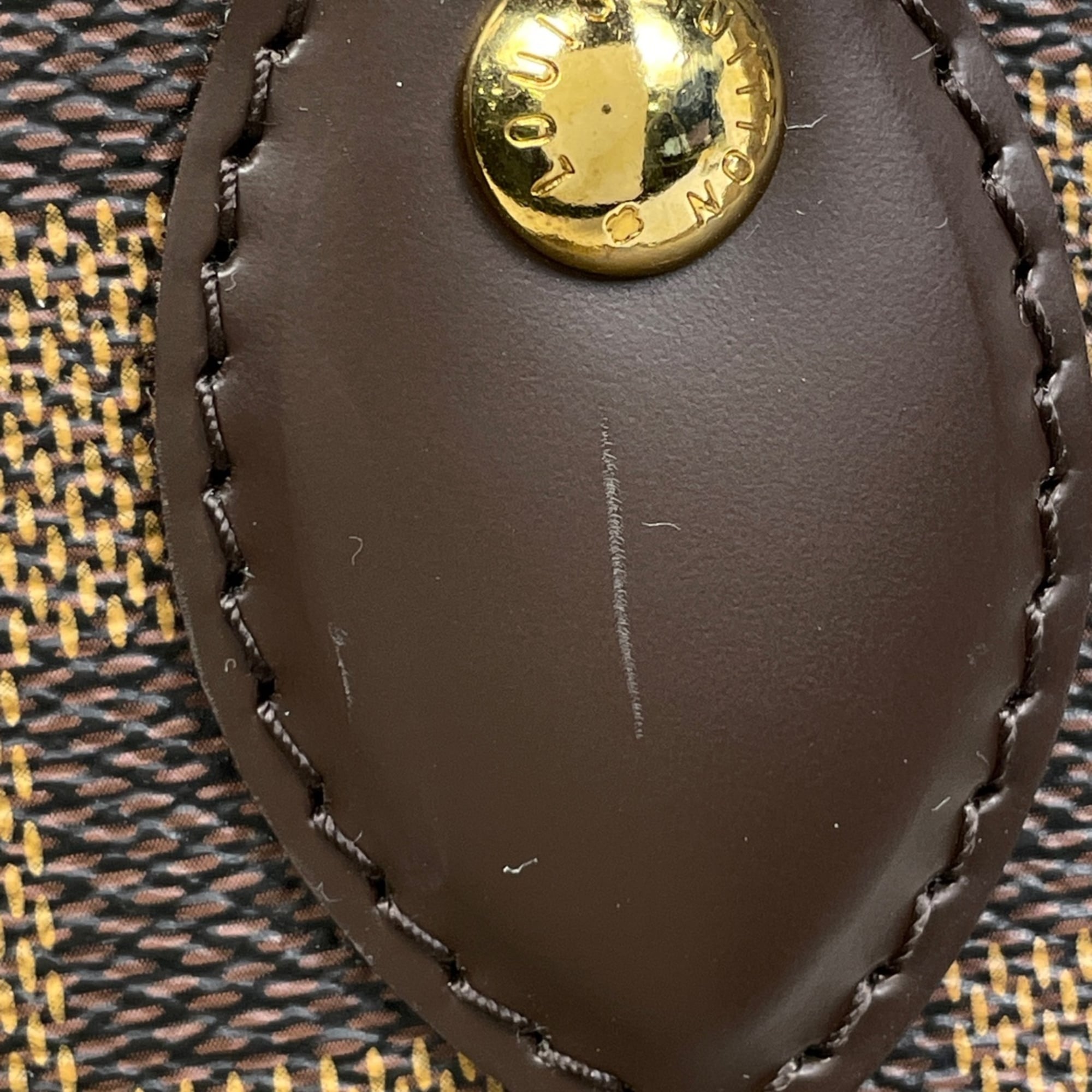 Louis Vuitton Brown Damier Canvas Handbag (Pre-Owned)