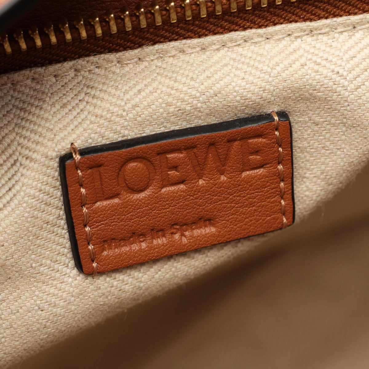 Loewe Brown Pink Leather Handbag (Pre-Owned)