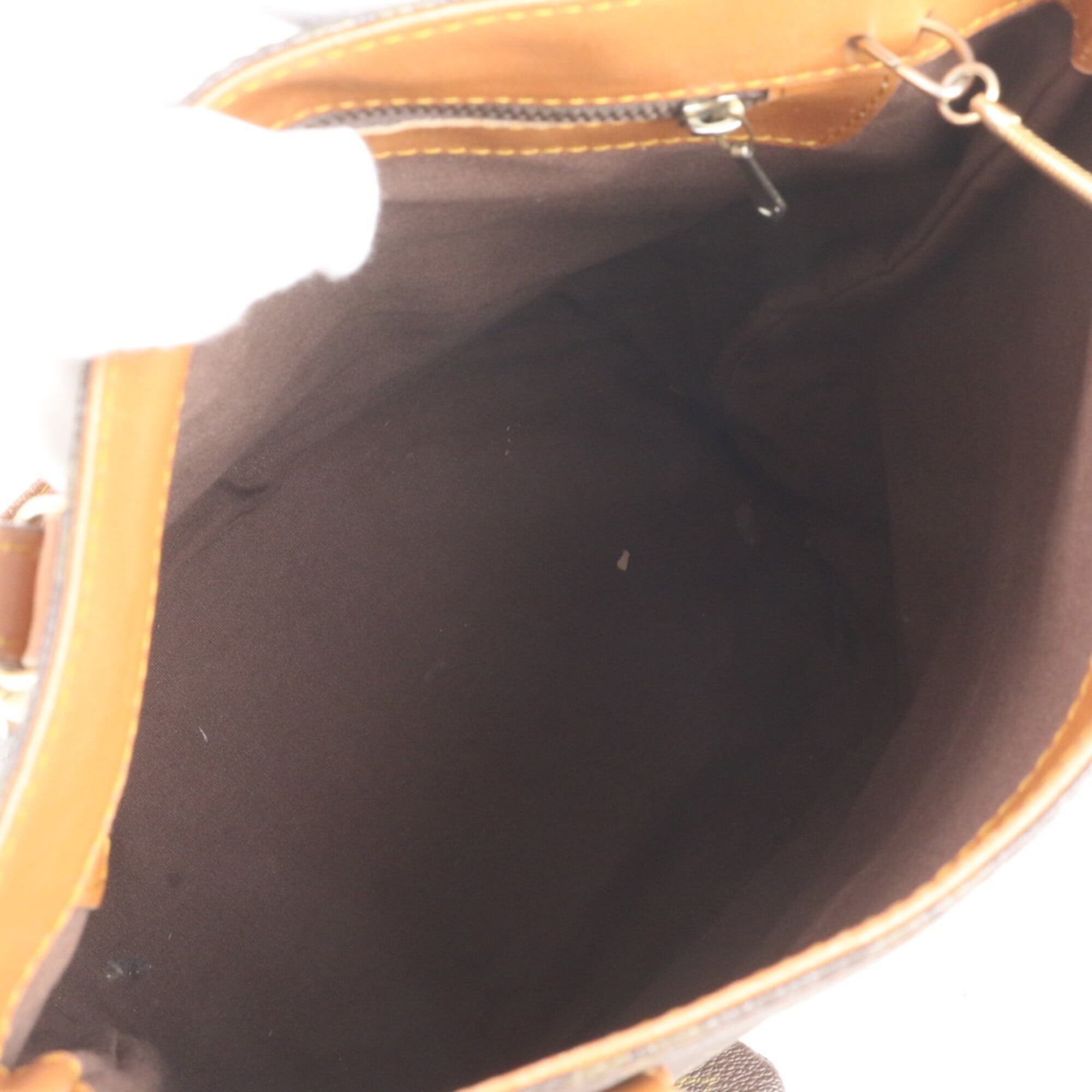 Louis Vuitton Brown Monogram Leather Coated Canvas Handbag Tote Bag (Pre-Owned)
