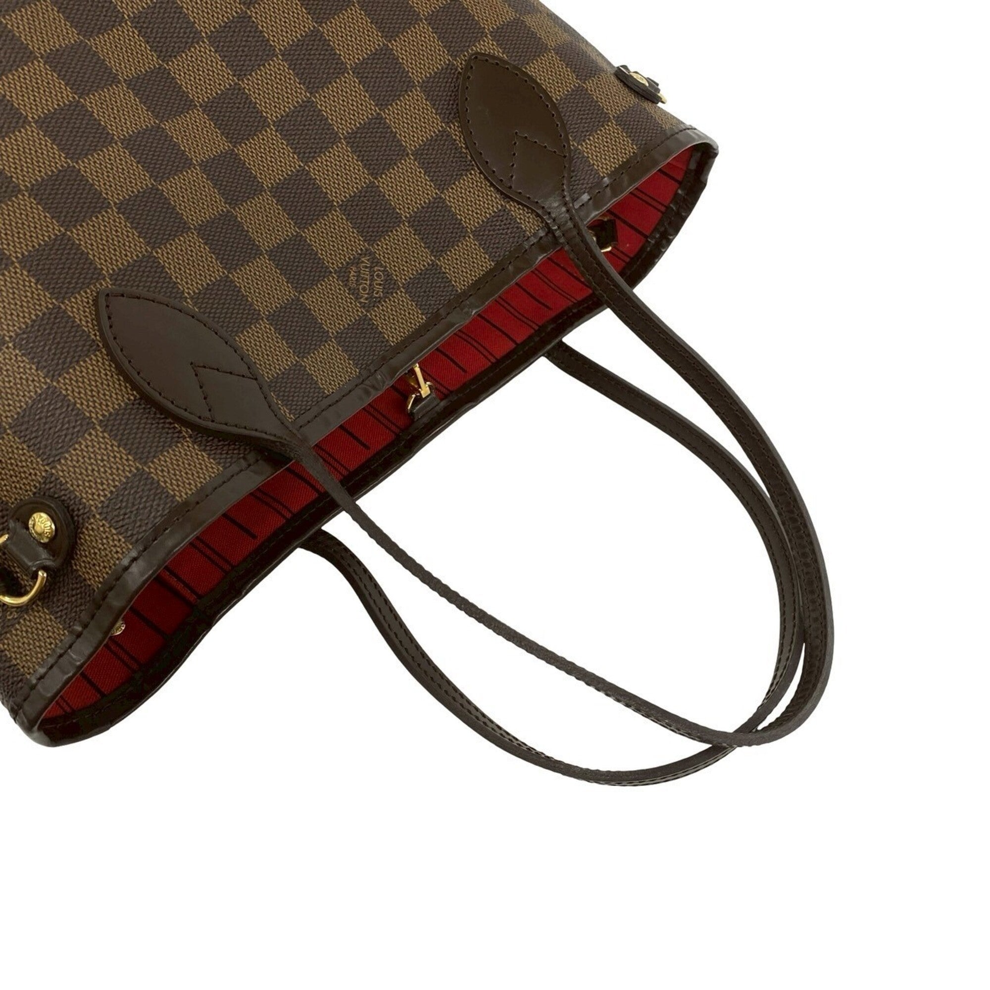 Louis Vuitton Brown Leather Pvc Handbag Tote Bag (Pre-Owned)