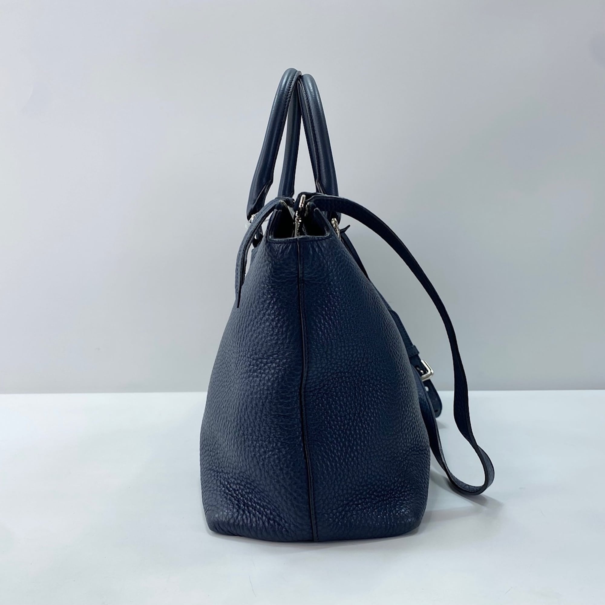 Prada Navy Handbag Shoulder Bag (Pre-Owned)