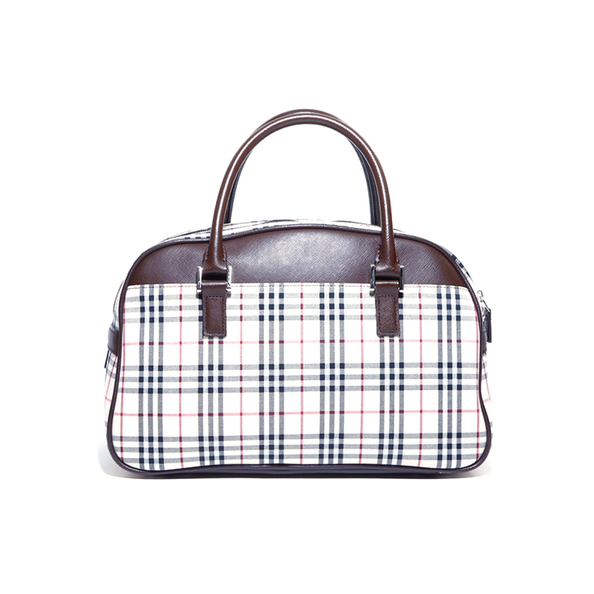 Burberry Beige Brown Canvas Handbag (Pre-Owned)