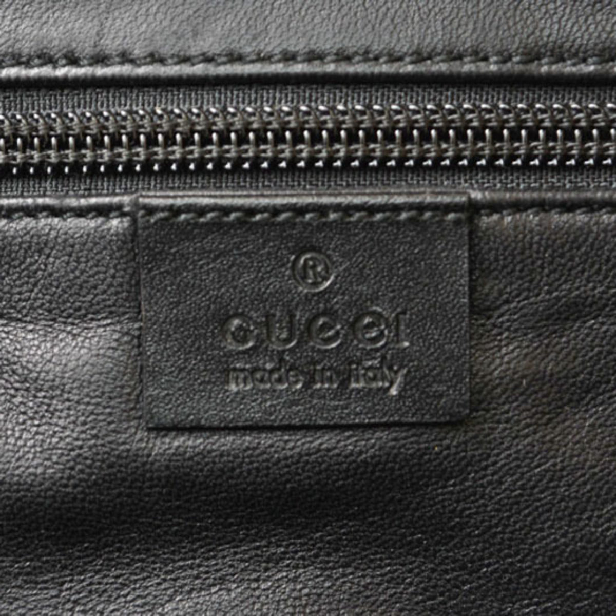 Gucci Black Cotton Canvas Shoulder Bag Sling Bag (Pre-Owned)