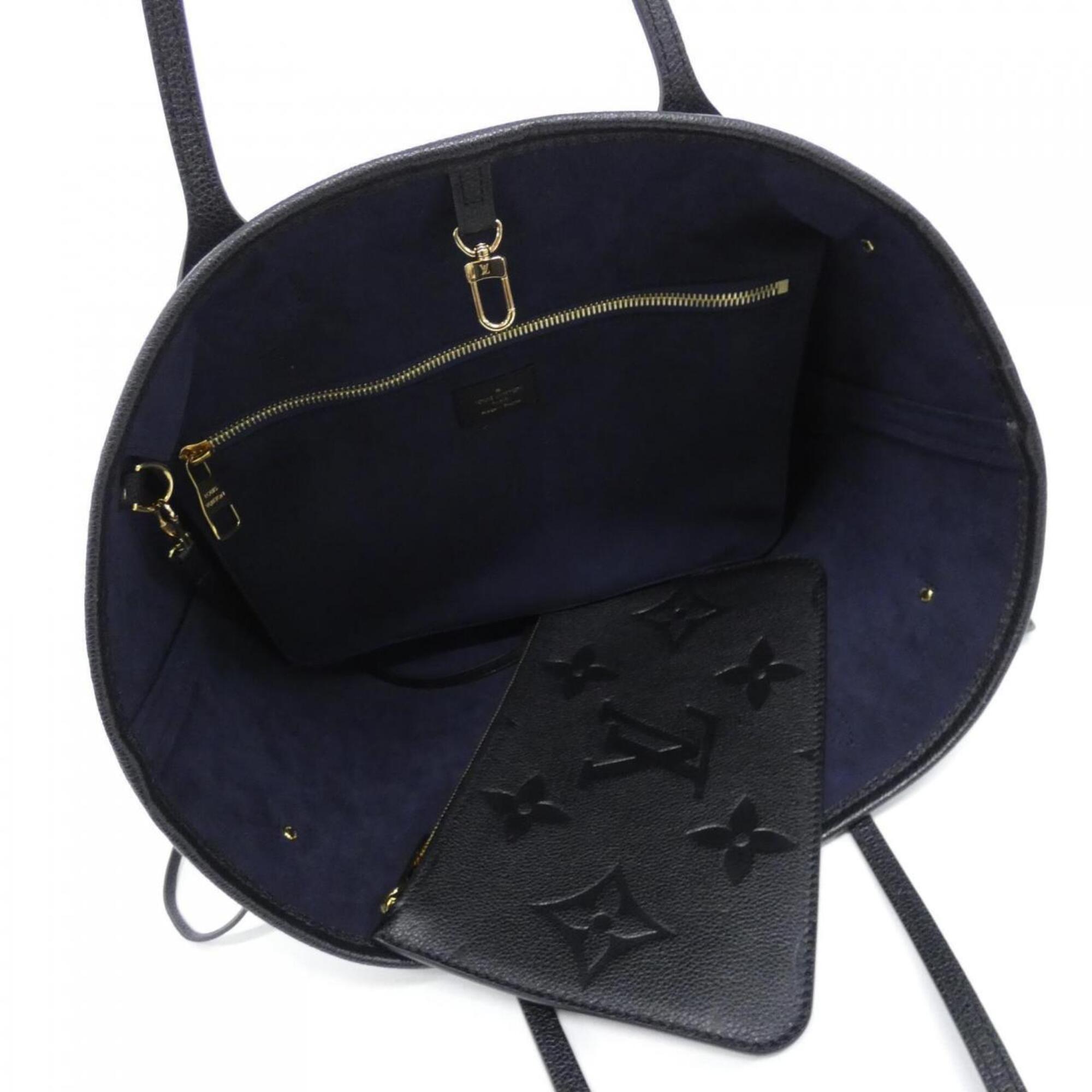 Louis Vuitton Black Leather Handbag (Pre-Owned)