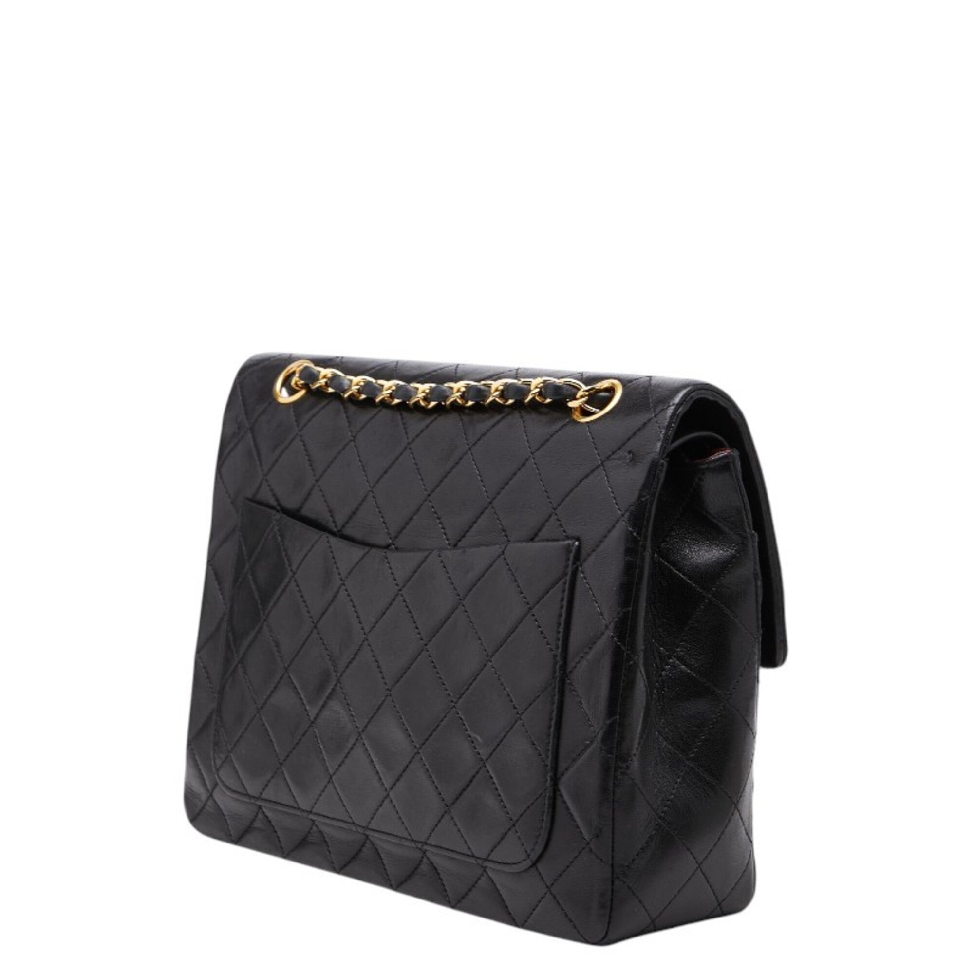 Chanel Black Leather Shoulder Bag (Pre-Owned)
