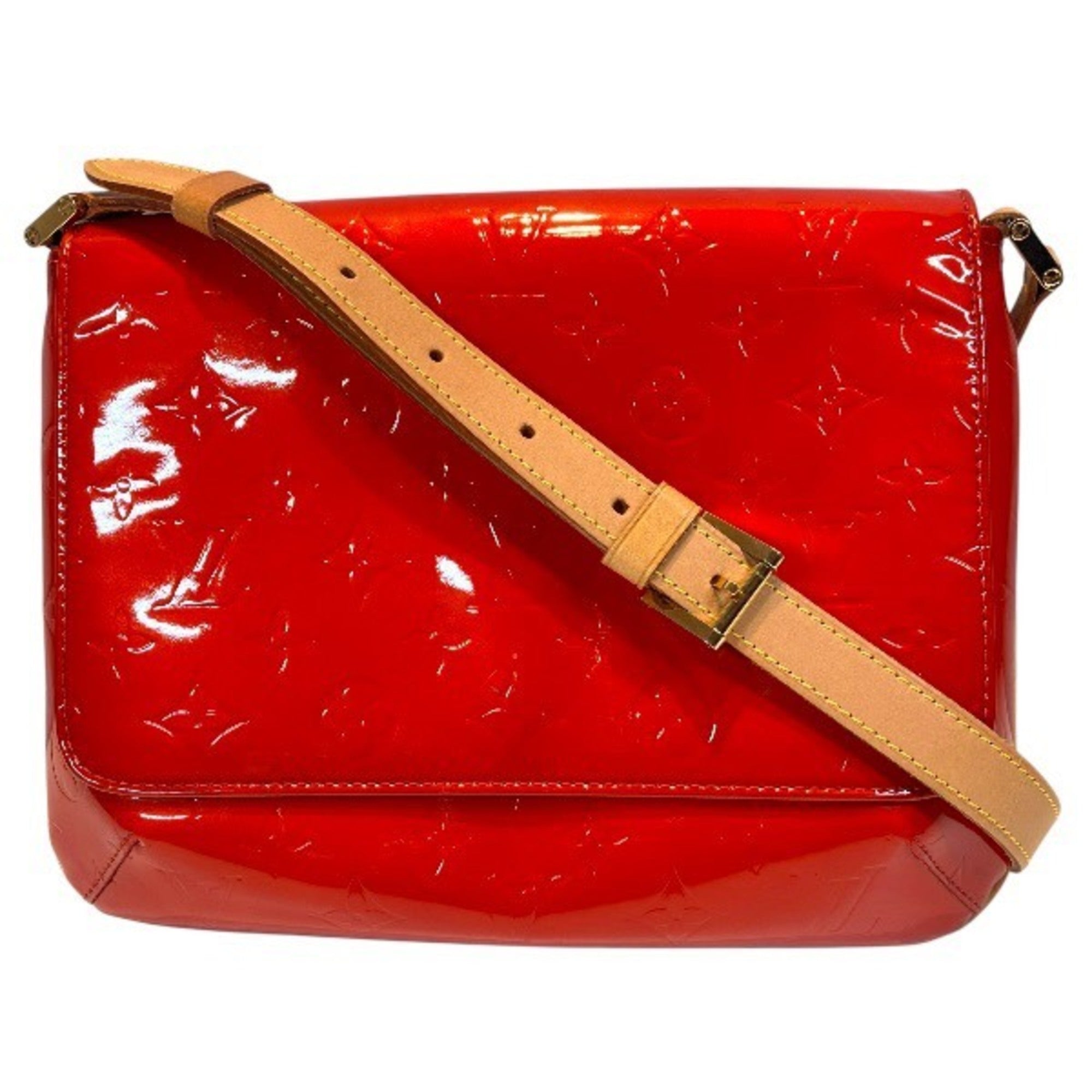 Louis Vuitton Rouge Vernis Handbag Shoulder Bag (Pre-Owned)