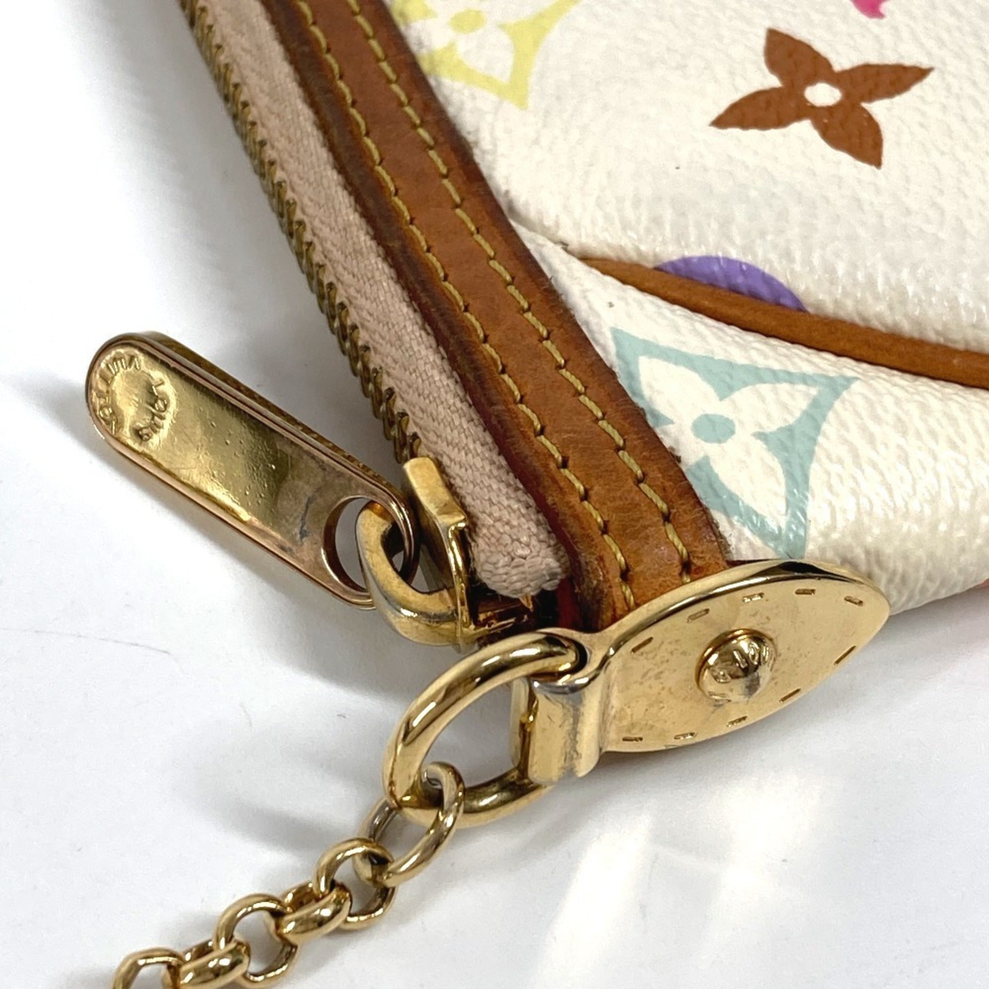 Louis Vuitton Blanc Monogram Multicolore Pouch Shoulder Bag (Pre-Owned)