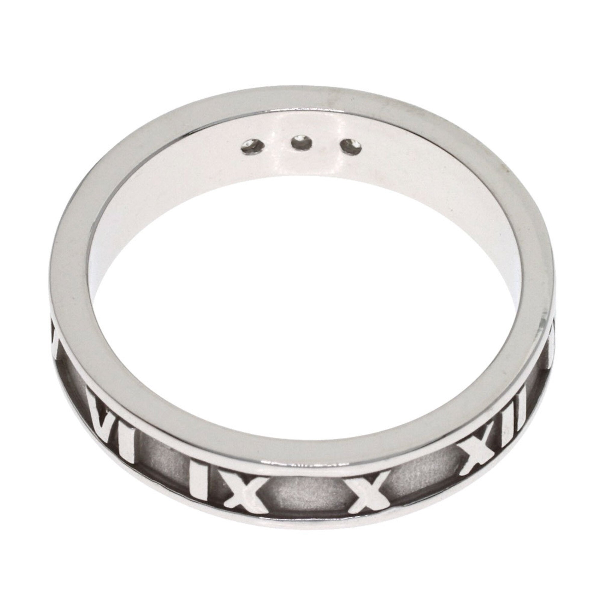 Tiffany Atlas White Gold (18K) Band Ring (Pre-Owned)