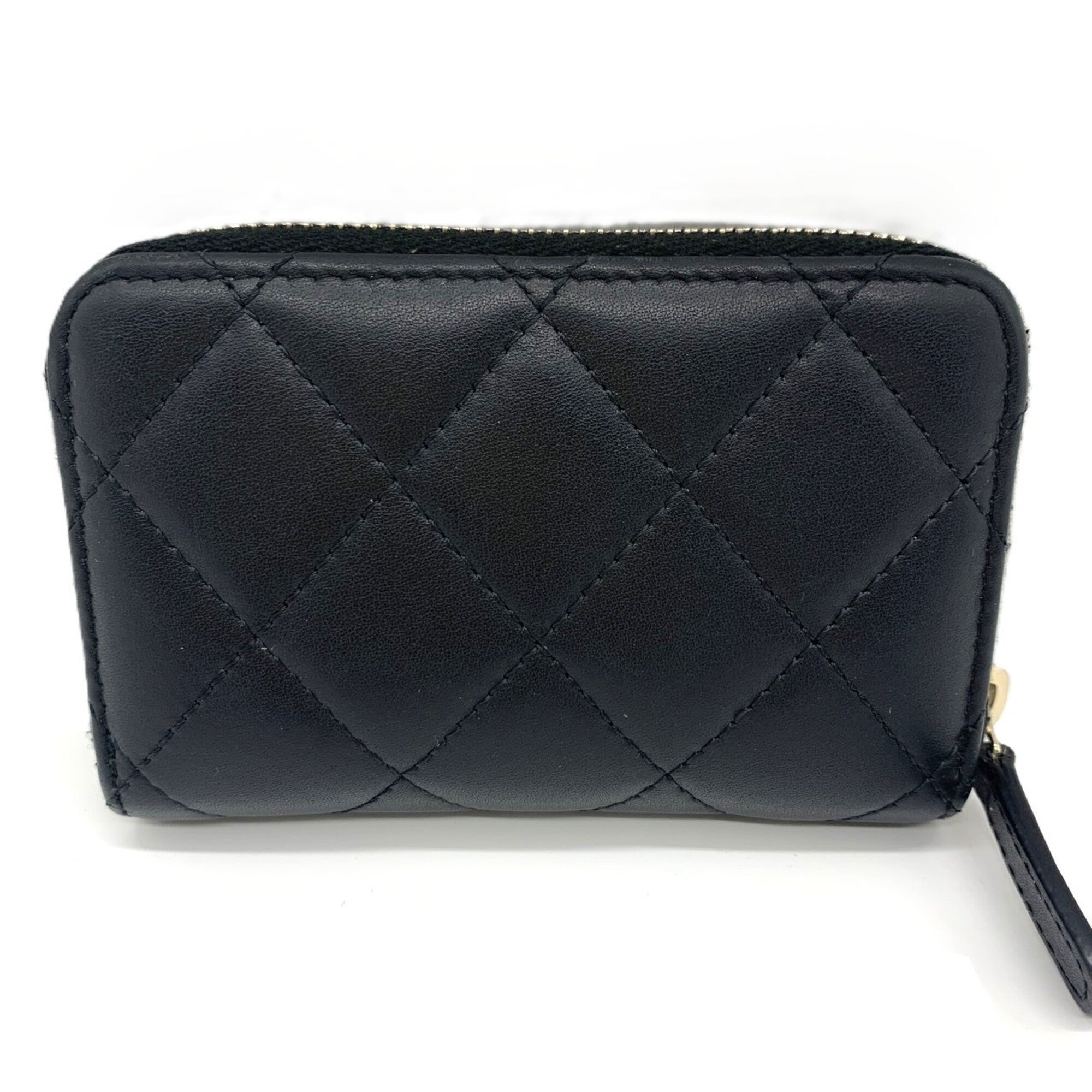 Chanel Matelasse Leather Coin Purse/Coin Case (Pre-Owned)