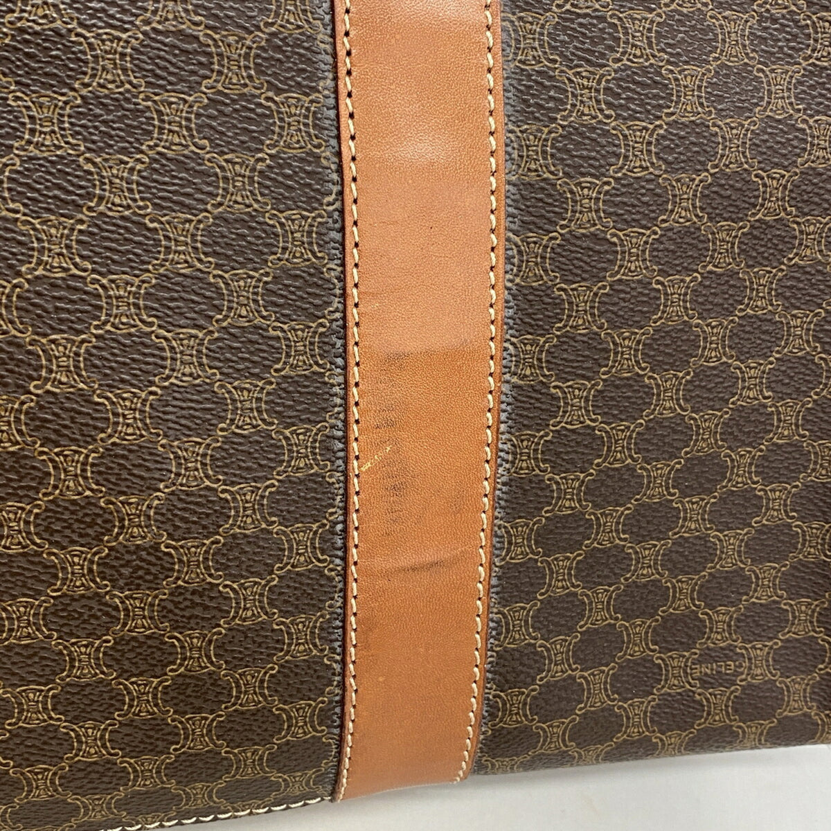 Celine Brown Pvc Tote Bag (Pre-Owned)