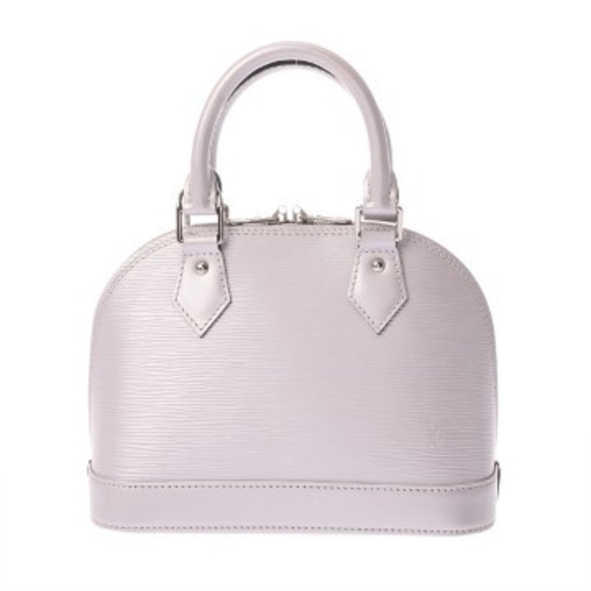 Louis Vuitton Light Gray Light Pink Lilac Leather Handbag (Pre-Owned)