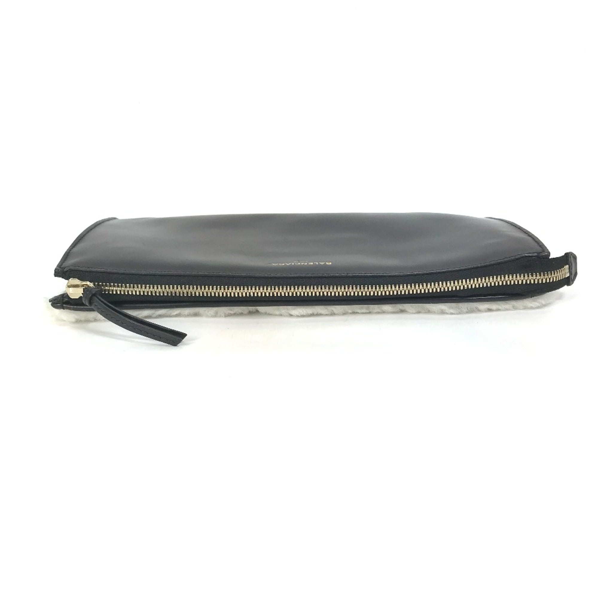 Balenciaga Black Leather Clutch Bag (Pre-Owned)