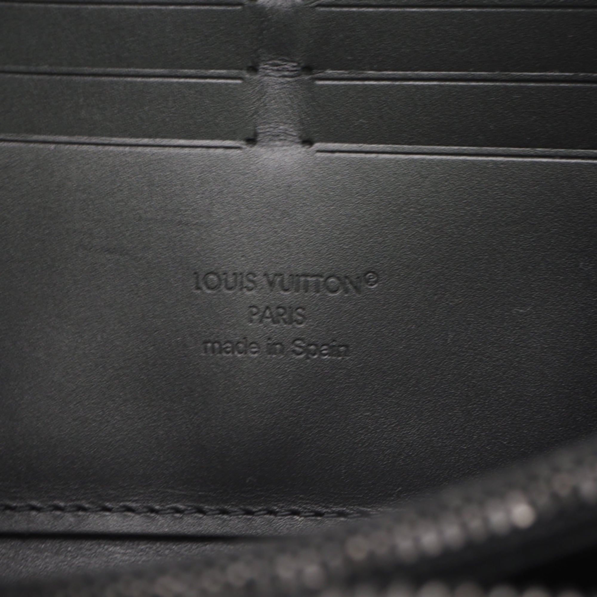 Louis Vuitton Monogram Black Coated Canvas Long Wallet (Bi-Fold) (Pre-Owned)