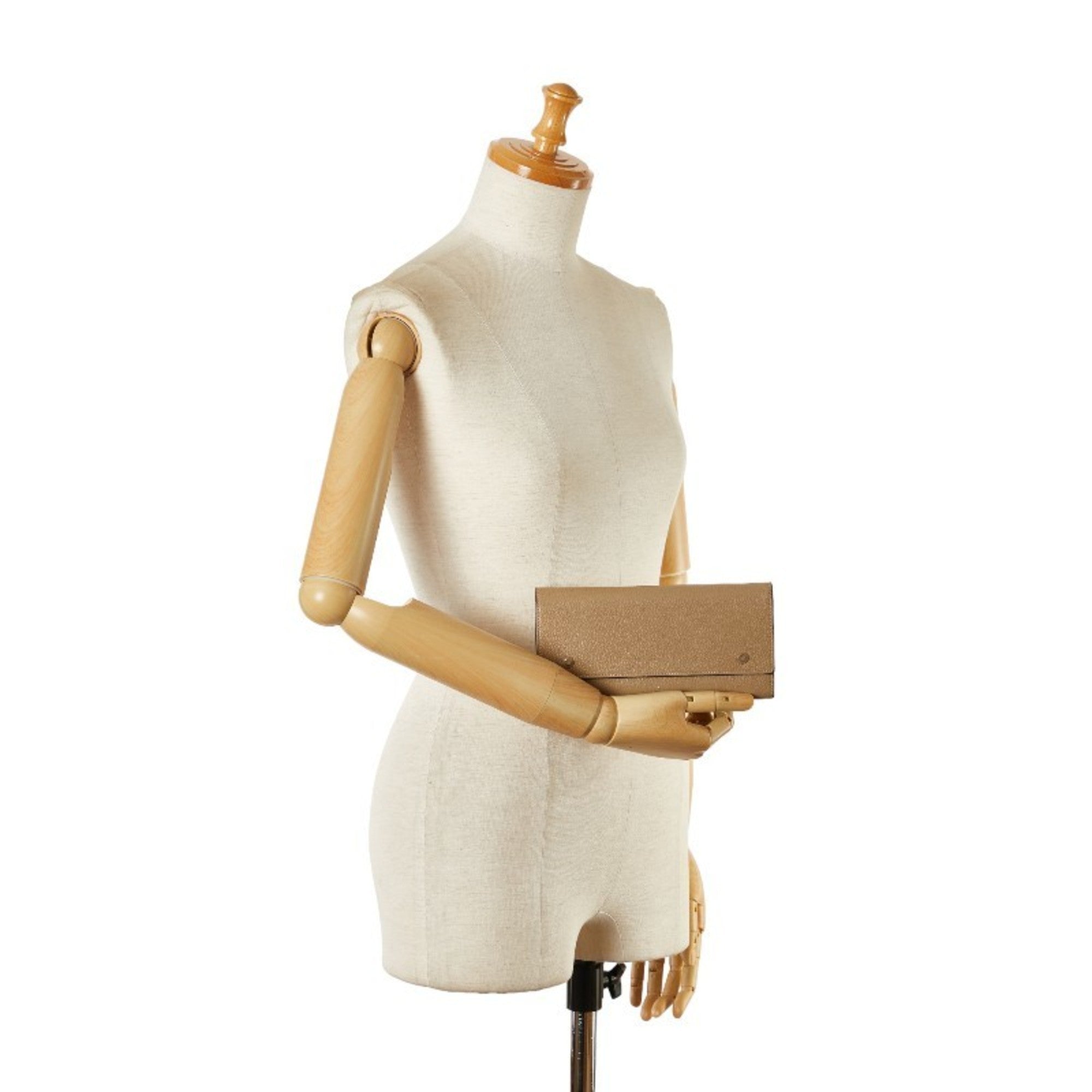 Celine Beige Leather Coin Purse/Coin Case (Pre-Owned)