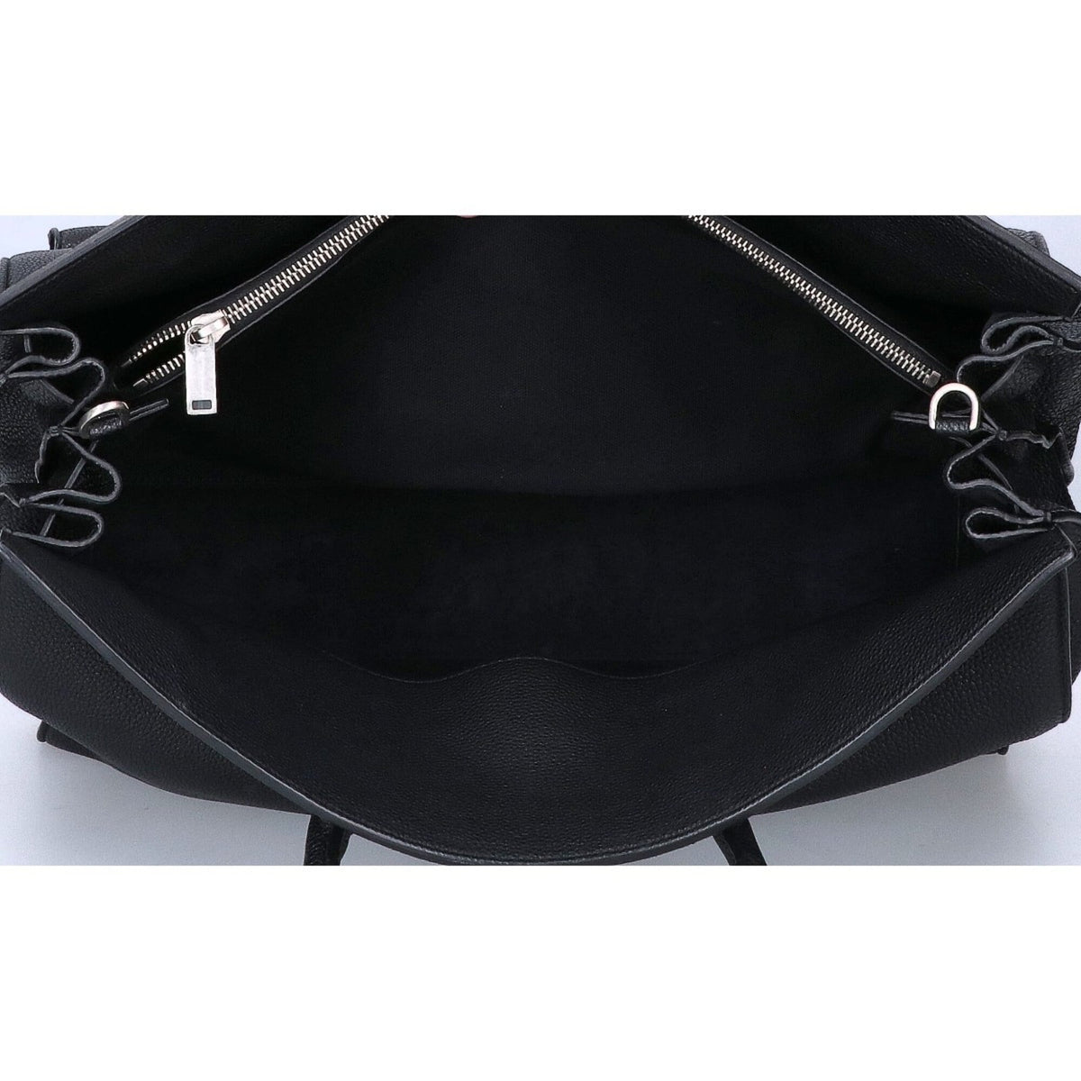 Saint Laurent Black Leather Handbag Tote Bag (Pre-Owned)