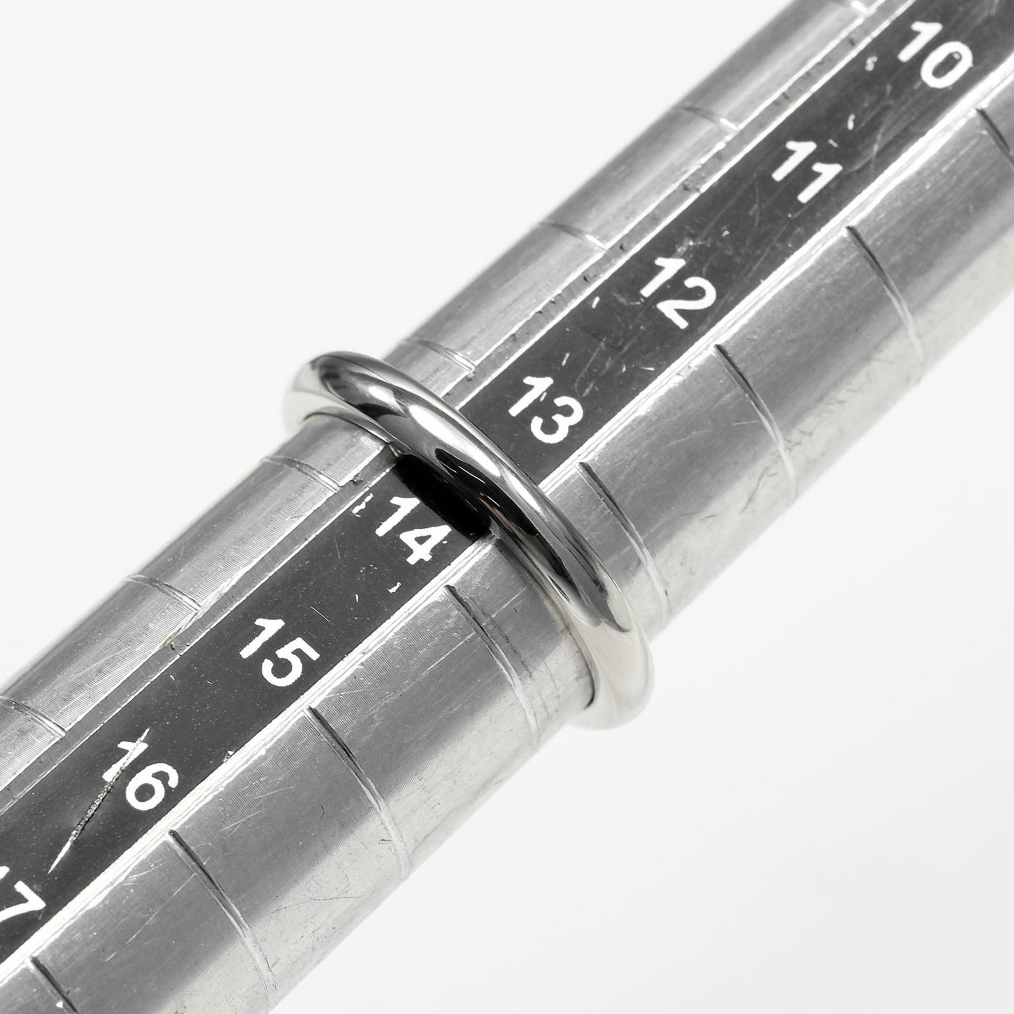 Tiffany Platinum Platinum 950 Band Ring (Pre-Owned)