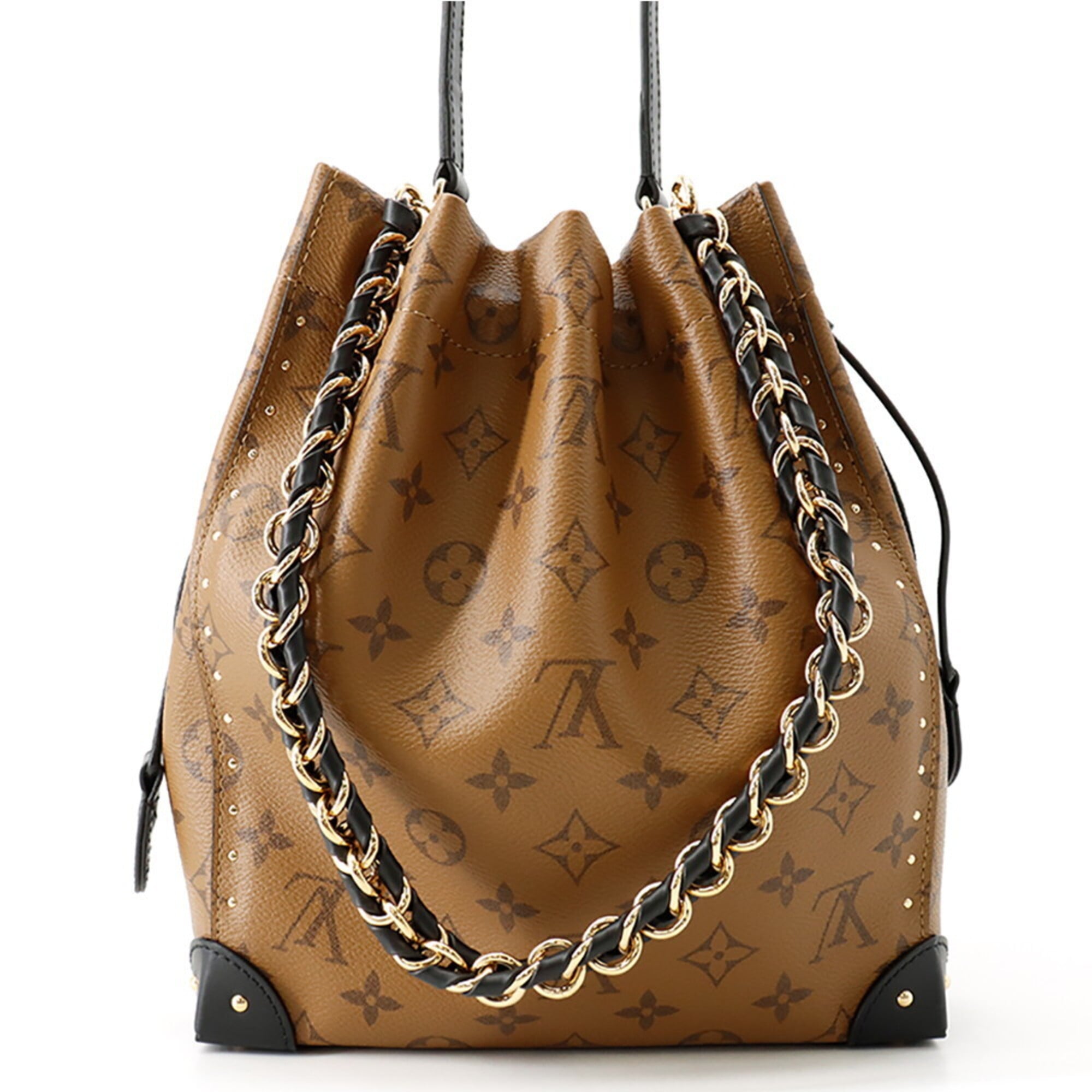 Louis Vuitton Monogram Reverse Beige Monogram Reverse Handbag Shoulder Bag (Pre-Owned)