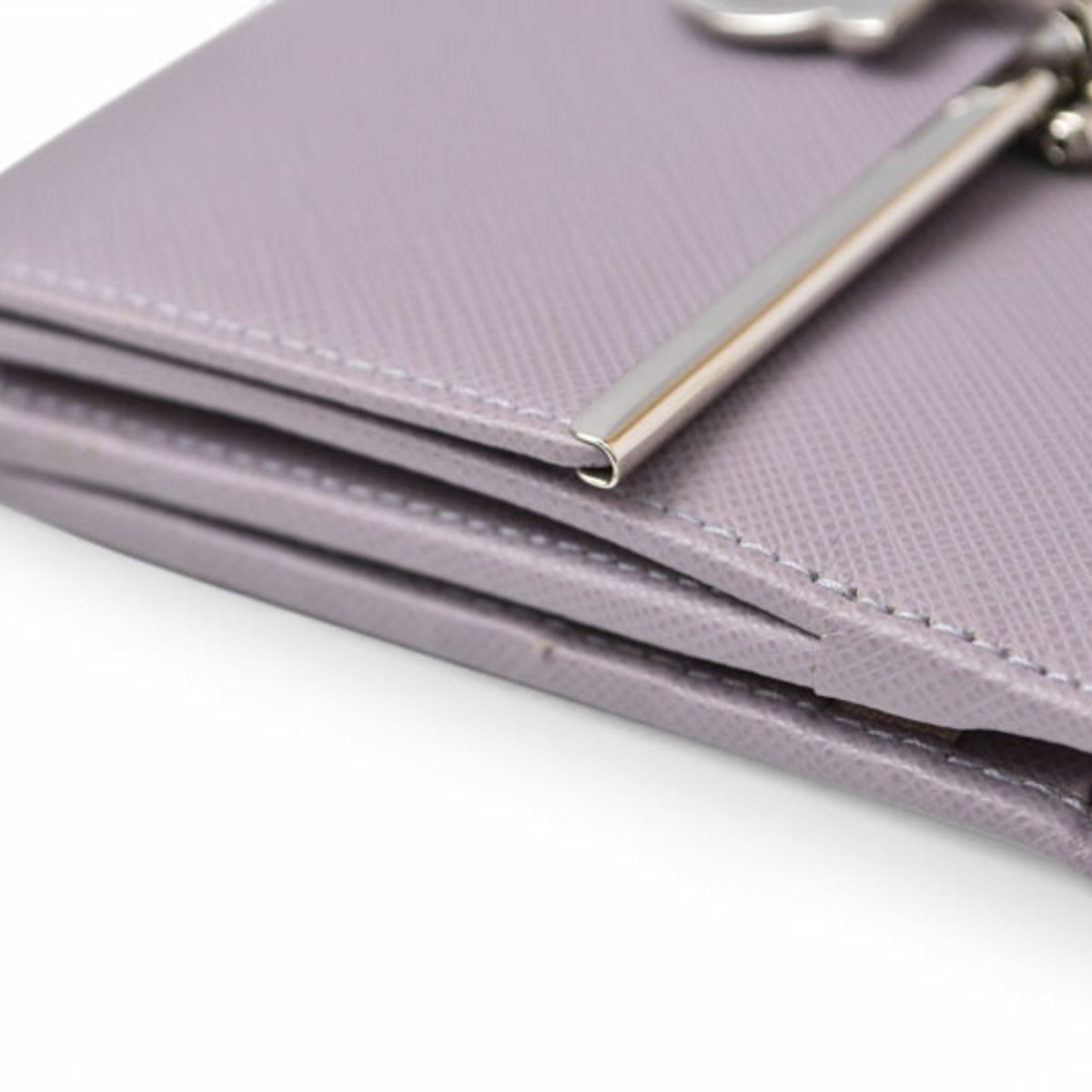Salvatore Ferragamo Gancini Leather Wallet (Tri-Fold) (Pre-Owned)