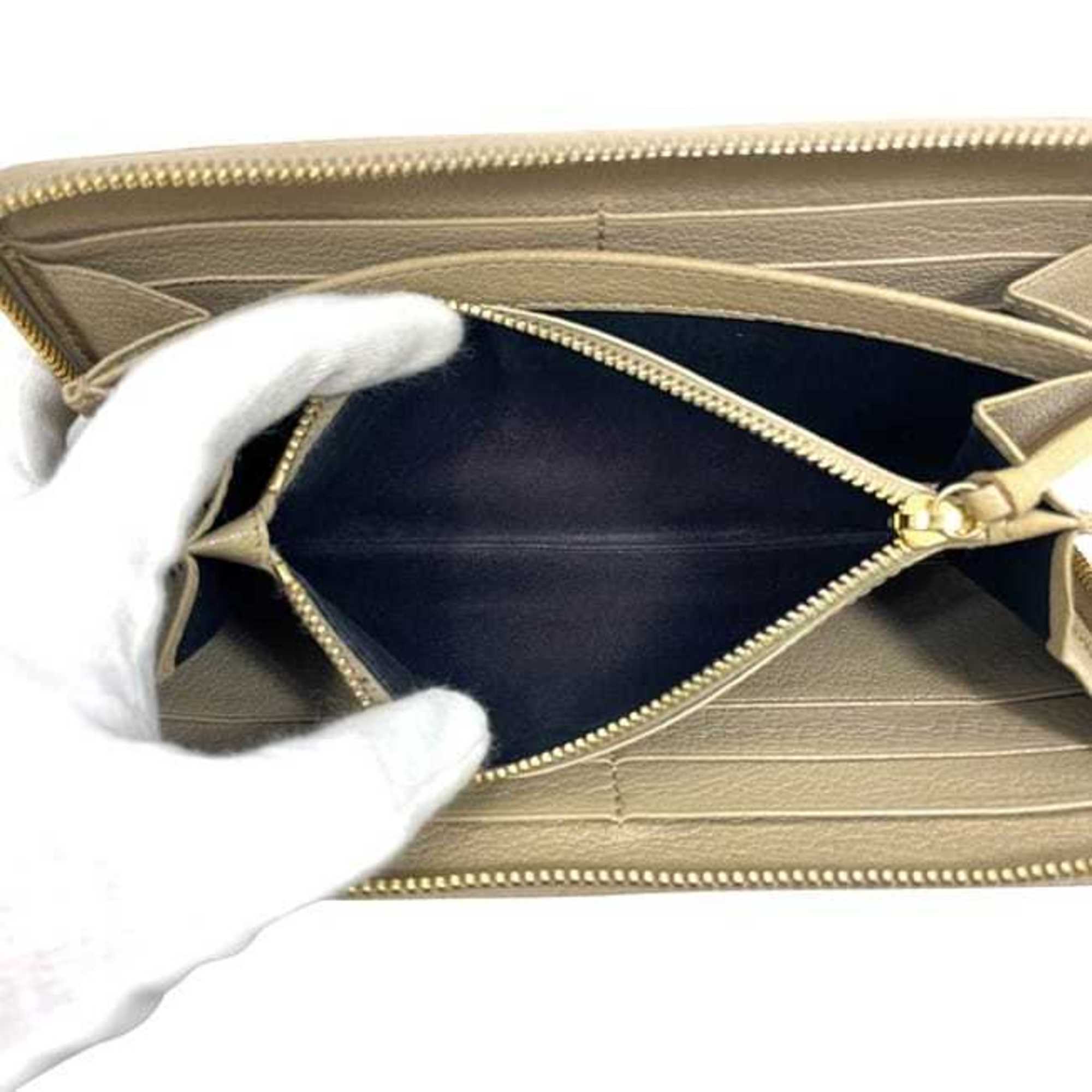 Balenciaga Beige Leather Long Wallet (Bi-Fold) (Pre-Owned)