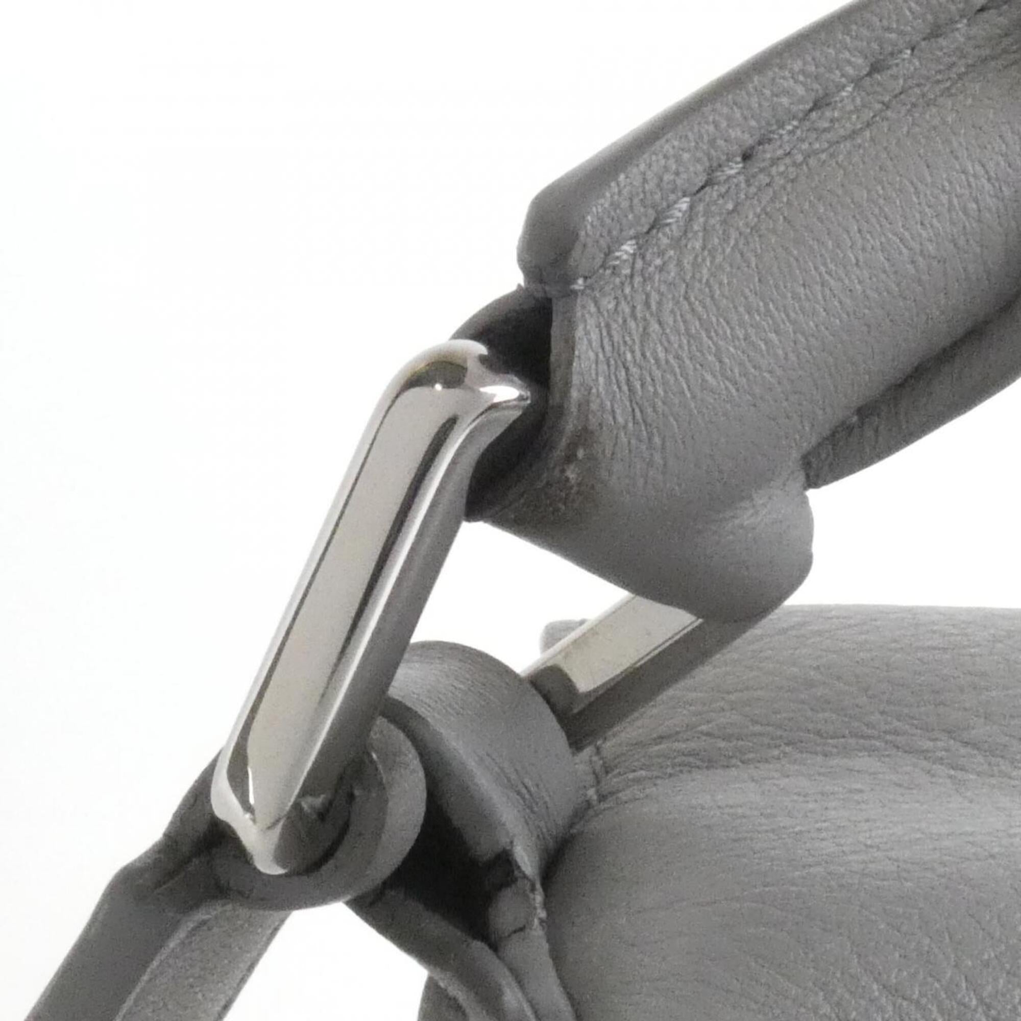 Loewe Puzzle Gray Leather Handbag (Pre-Owned)