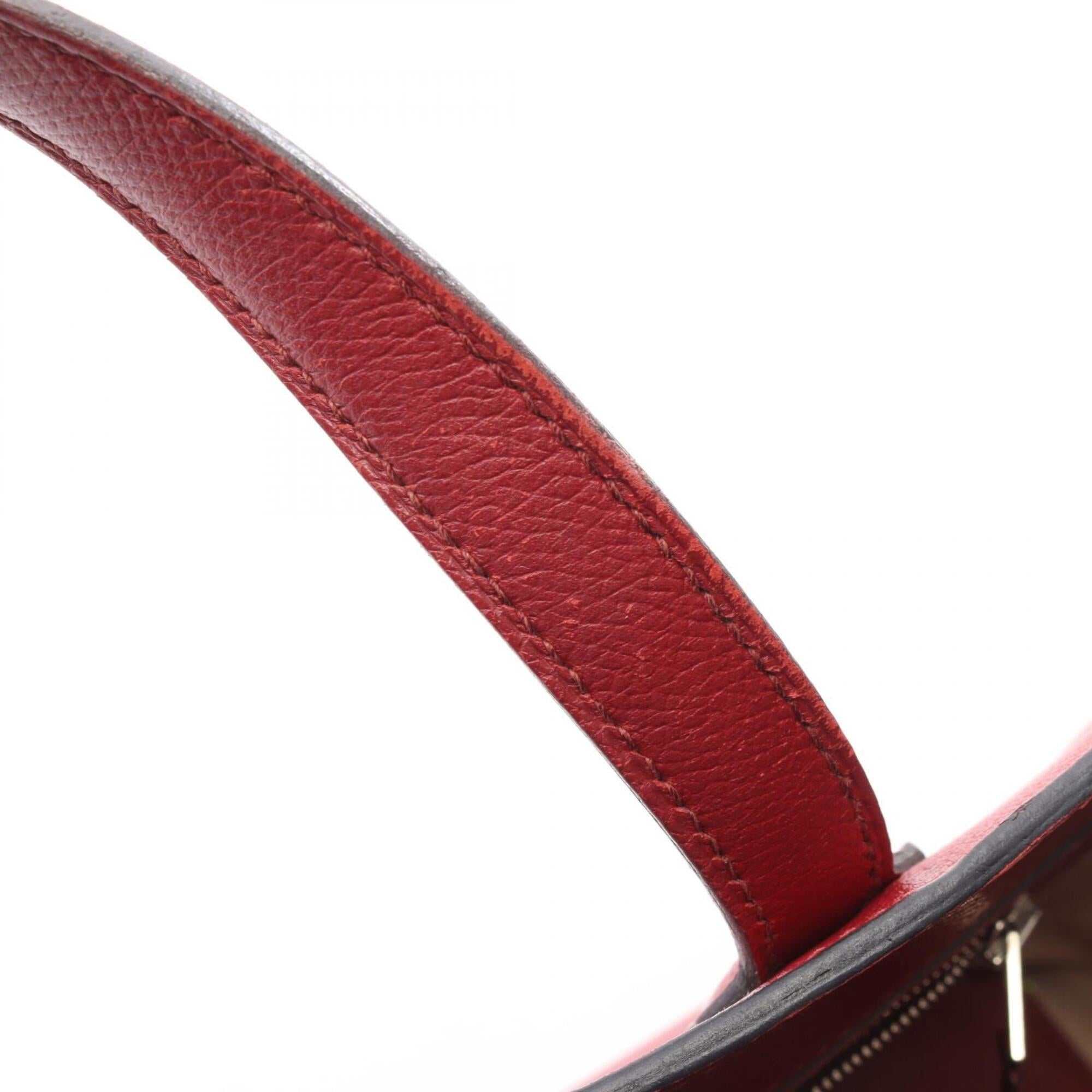 Hermes Bordeaux Evercalf Leather Epsom Leather Handbag (Pre-Owned)