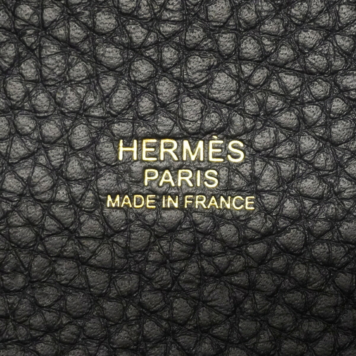 Hermes Black Taurillon Clemence Leather Handbag (Pre-Owned)