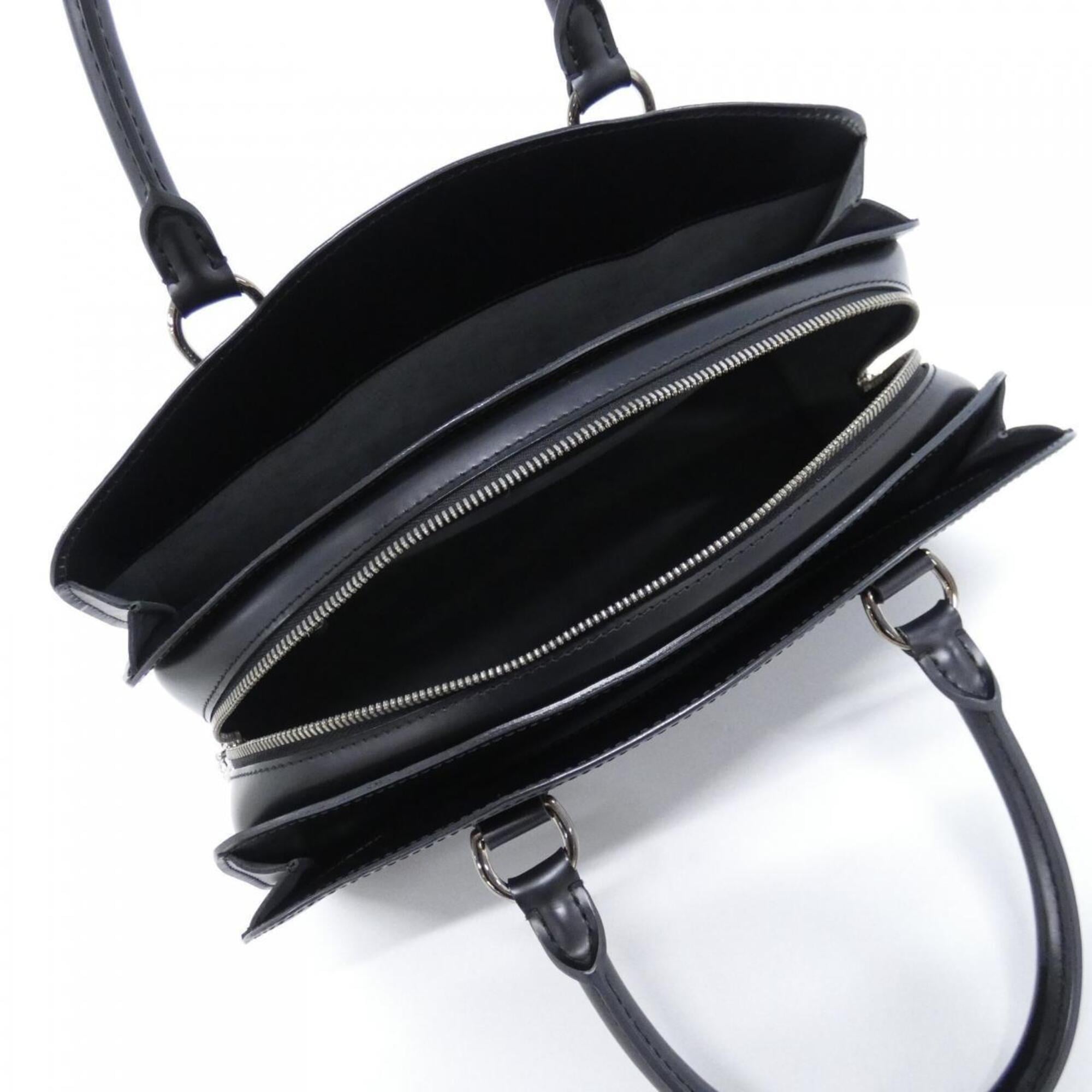 Louis Vuitton Black Leather Handbag (Pre-Owned)