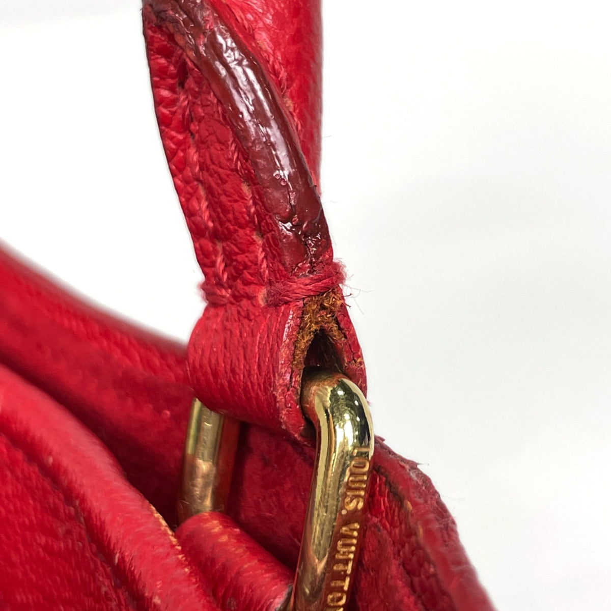 Louis Vuitton Monogram Red Color Rouge Monogram Leather Handbag (Pre-Owned)