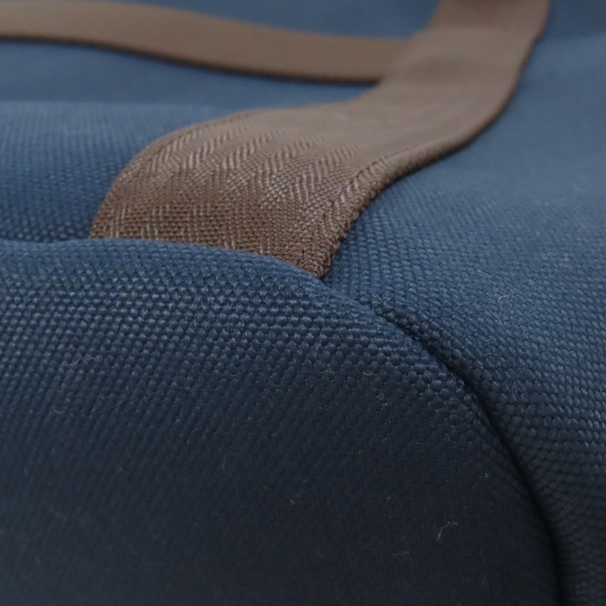 Hermes Navy Canvas Tote Bag (Pre-Owned)