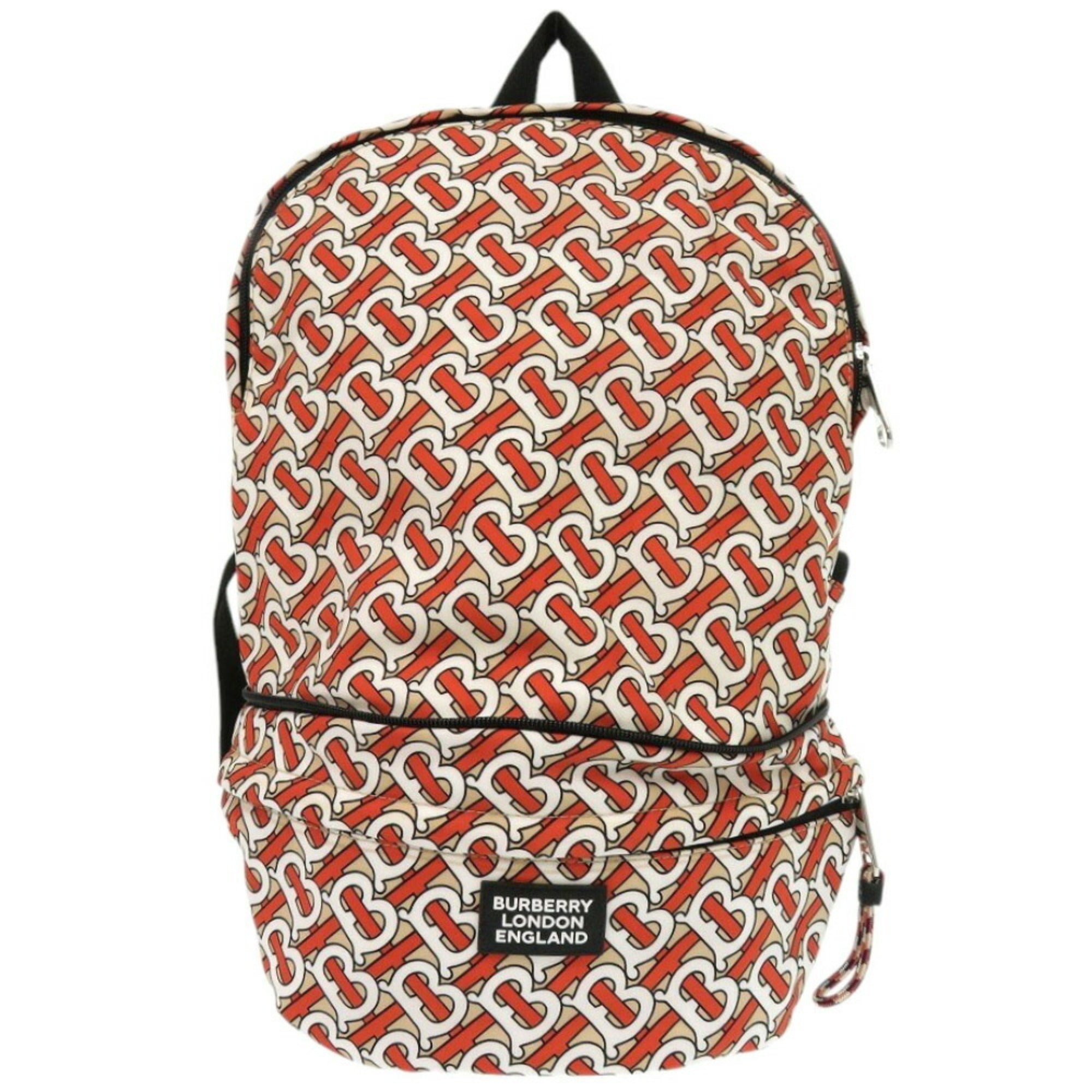 Burberry Black Orange Nylon Pouch (Pre-Owned)