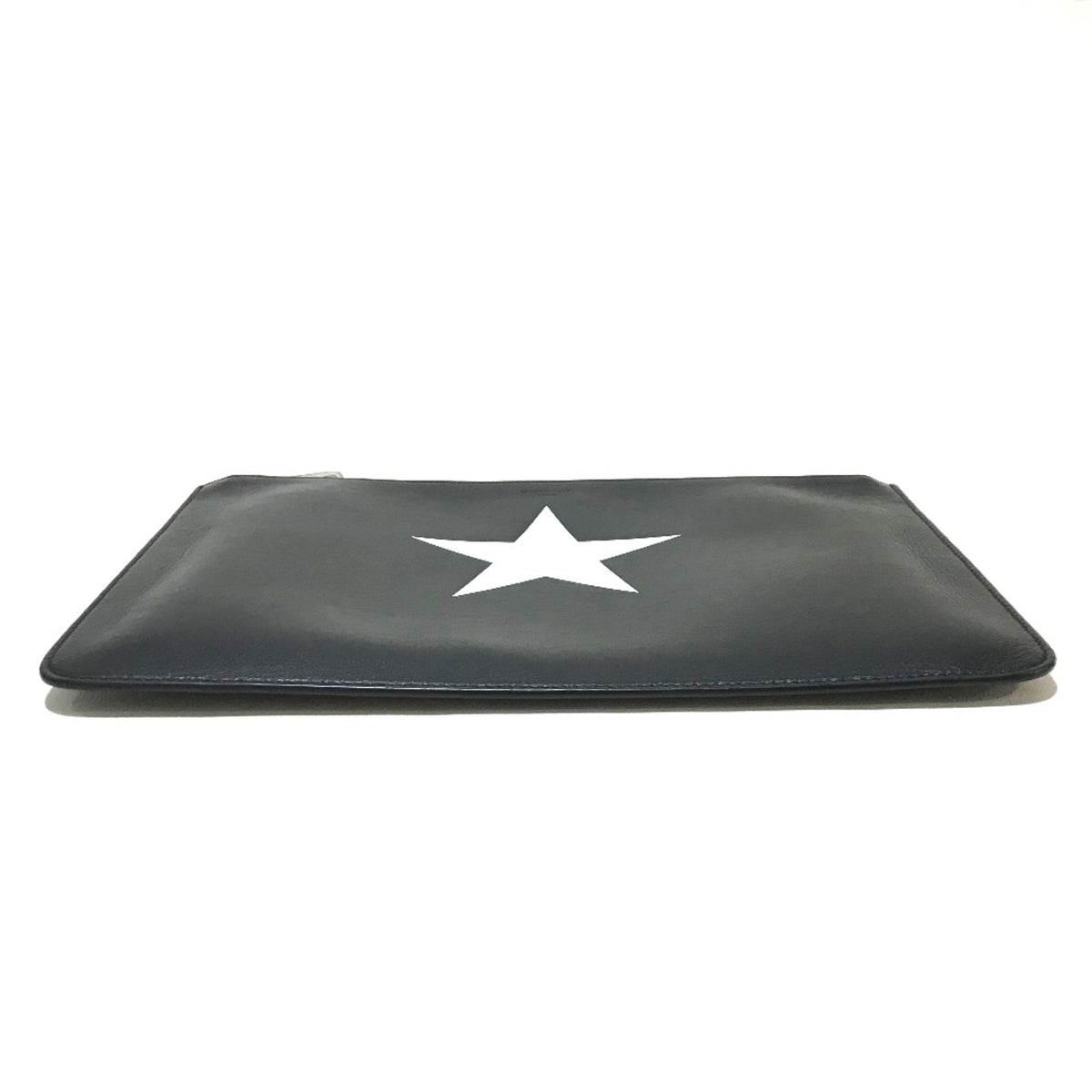 Givenchy Black Leather Clutch Bag (Pre-Owned)