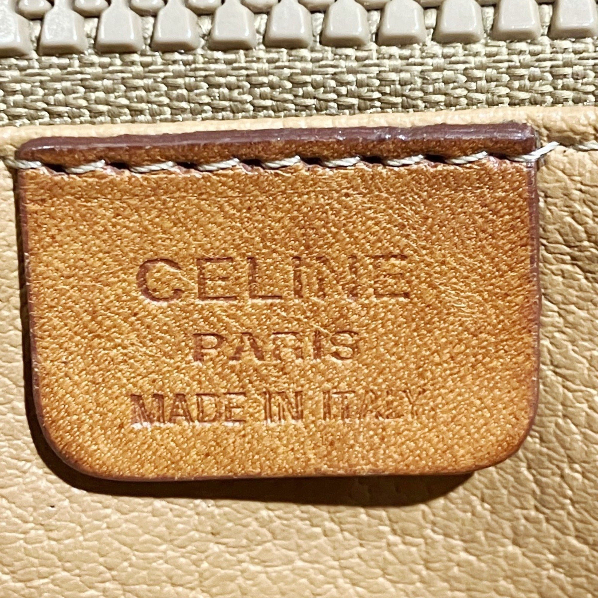 Celine Brown Canvas Pvc Tote Bag (Pre-Owned)