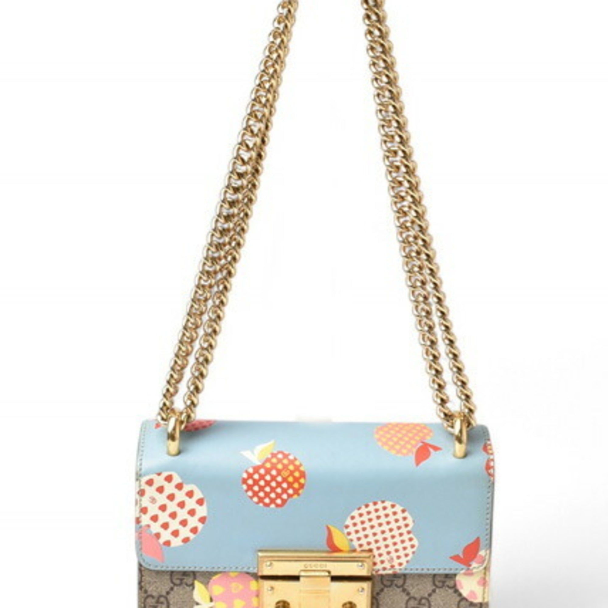 Gucci Beige Blue Brown Gg Supreme Shoulder Bag (Pre-Owned)