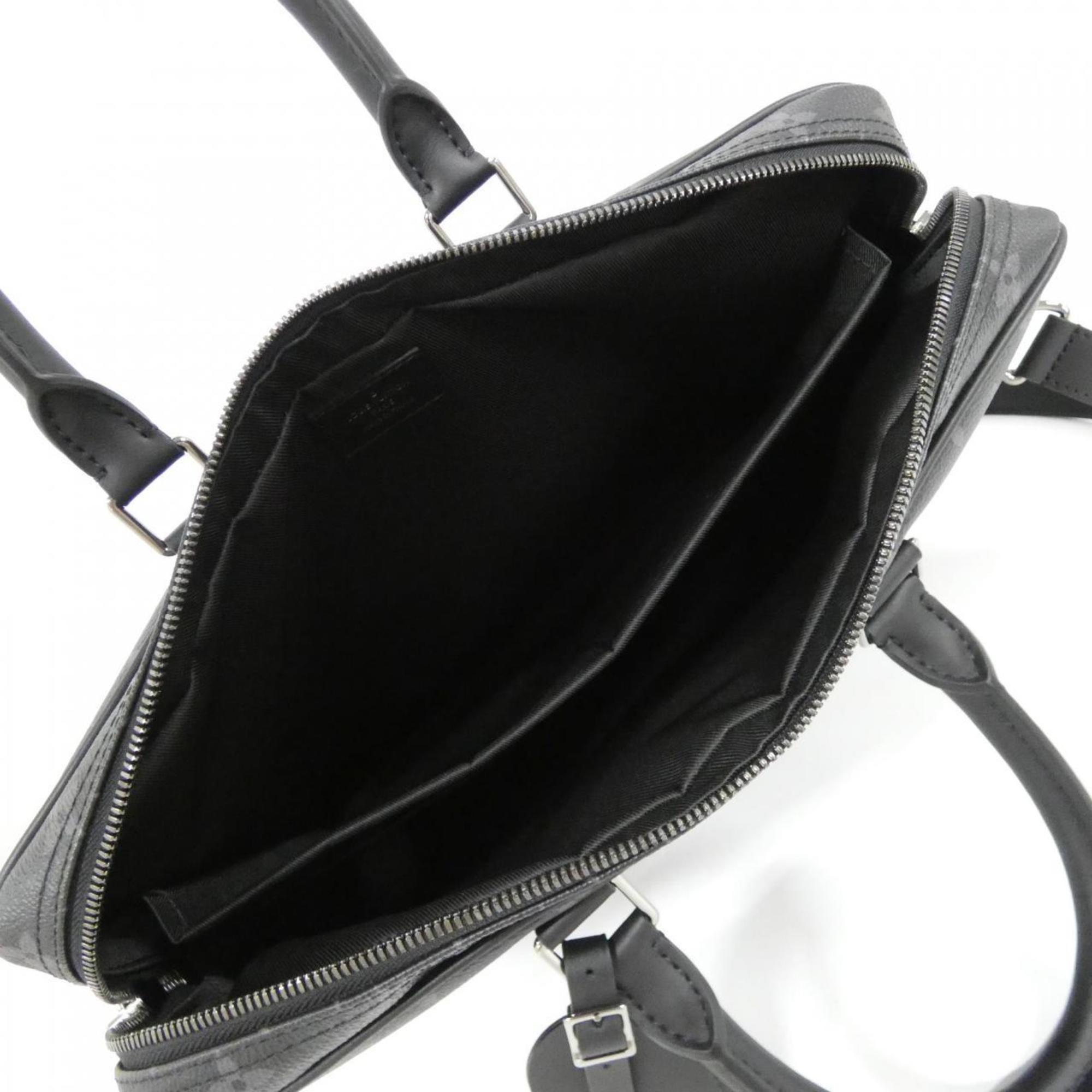 Louis Vuitton Black Coated Canvas Handbag (Pre-Owned)