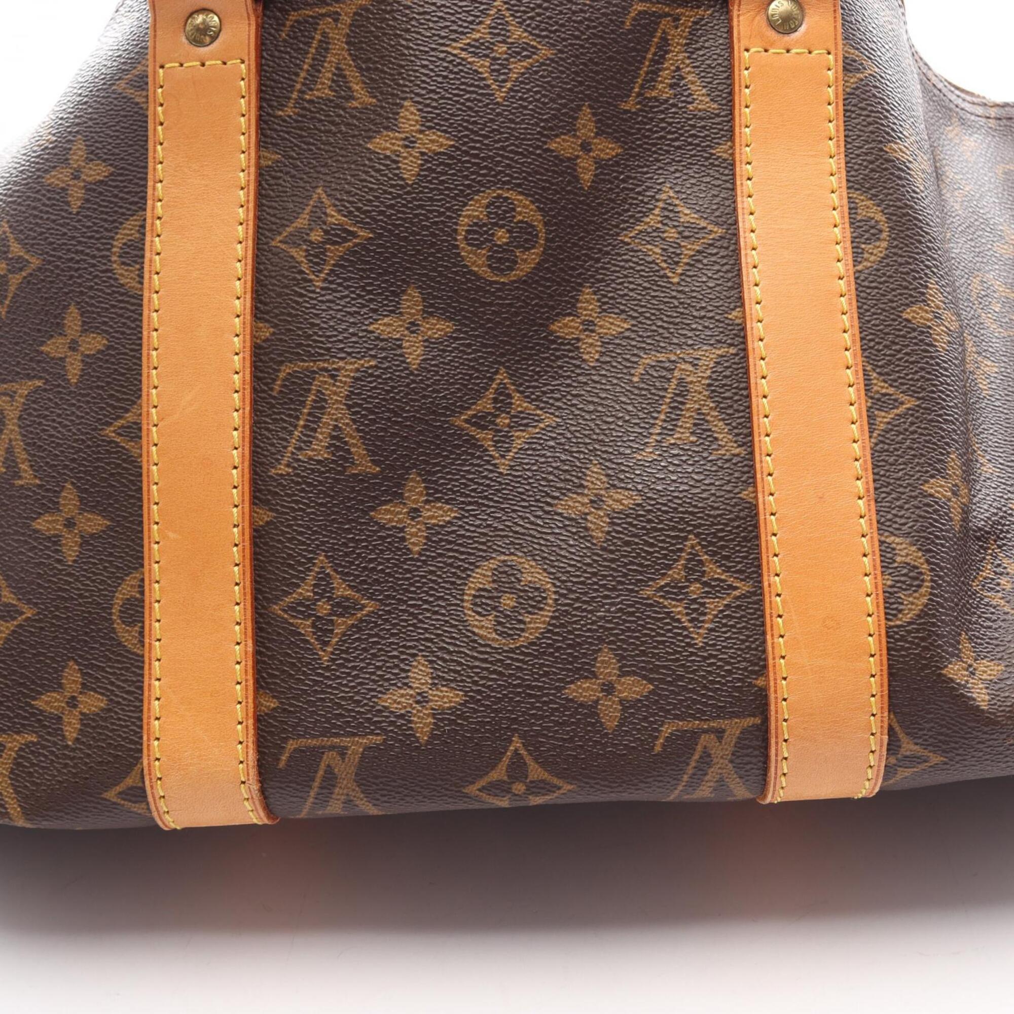 Louis Vuitton Brown Coated Canvas Pvc Monogram Leather Boston Bag Handbag (Pre-Owned)