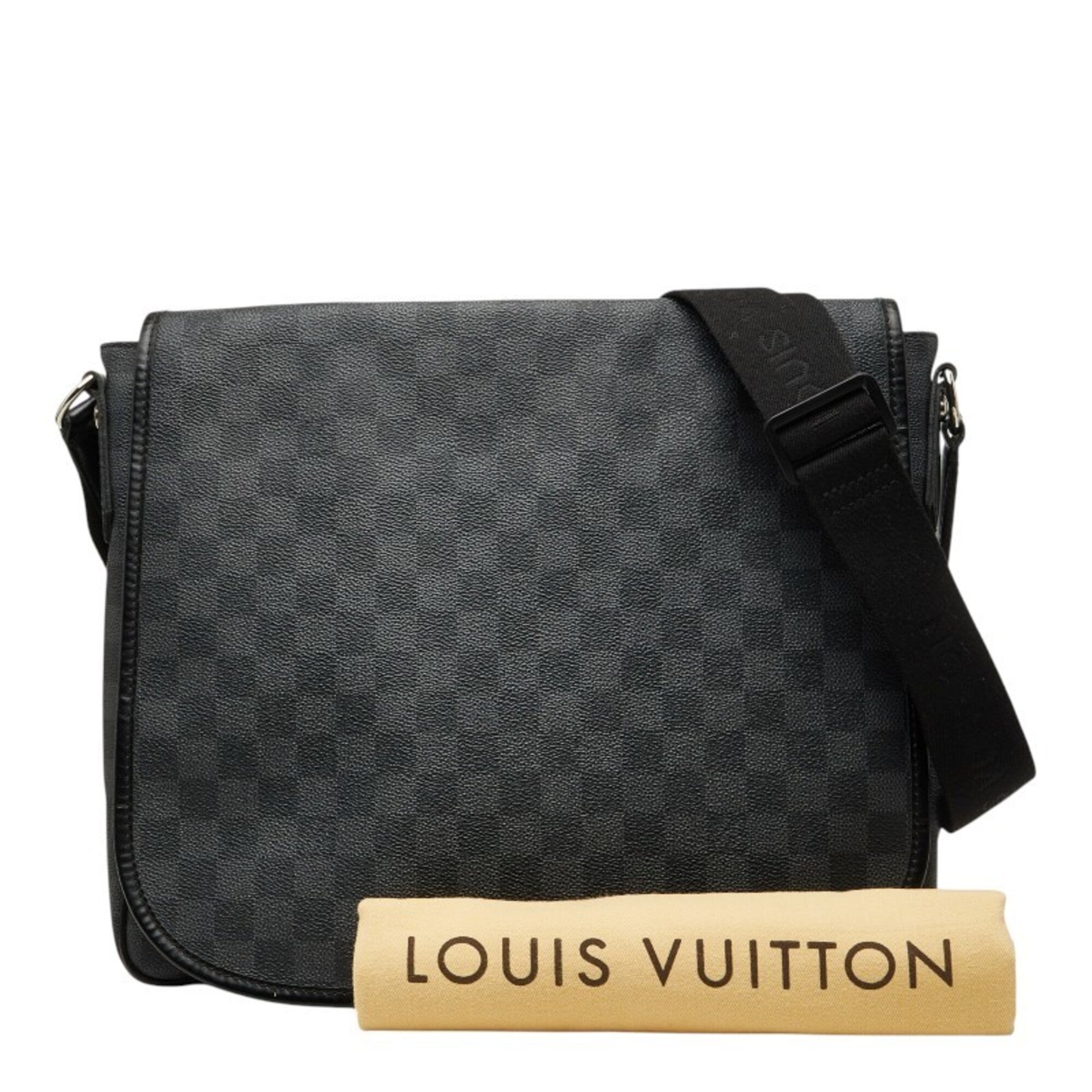 Louis Vuitton Black Pvc Leather Shoulder Bag (Pre-Owned)