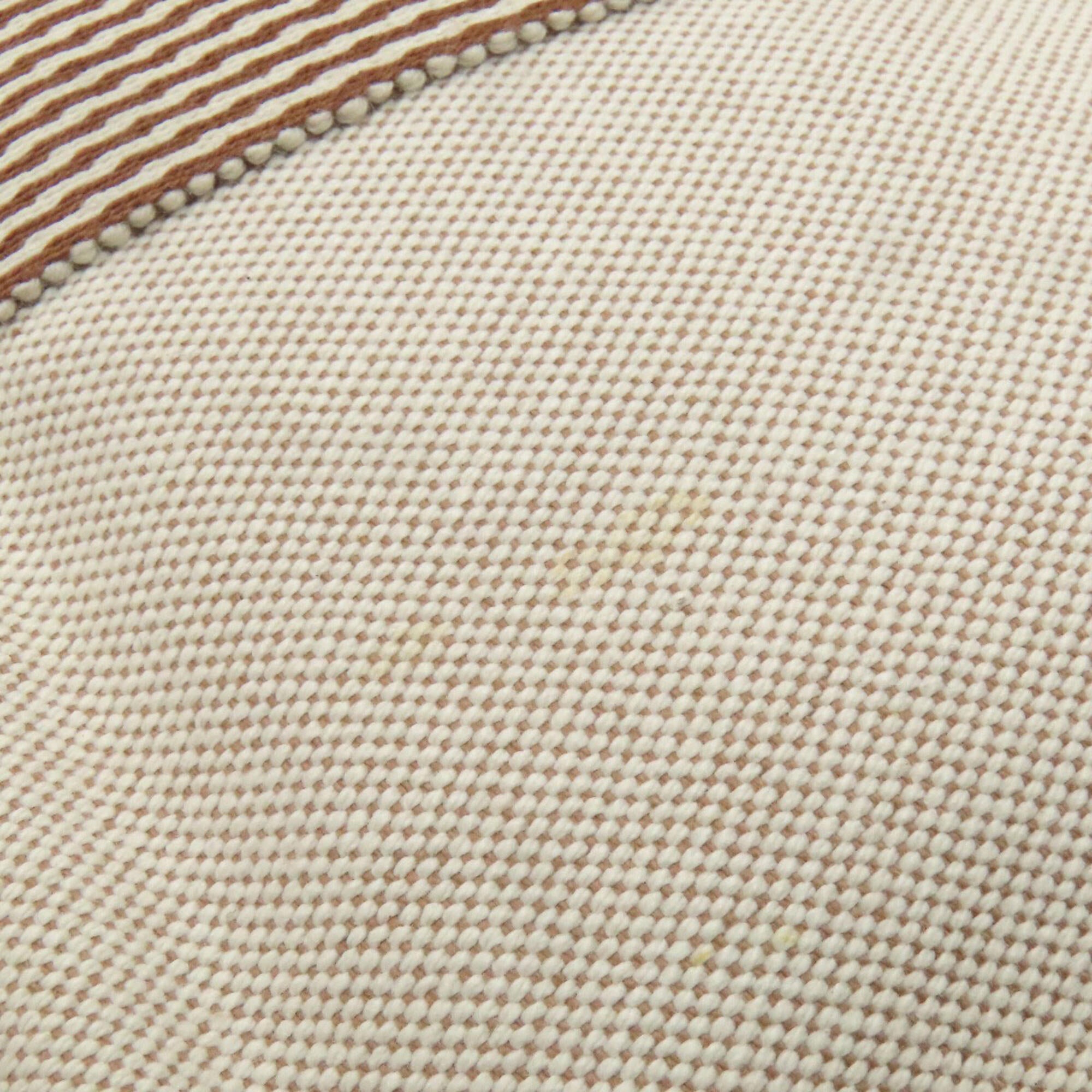 Hermes Beige Canvas Handbag (Pre-Owned)
