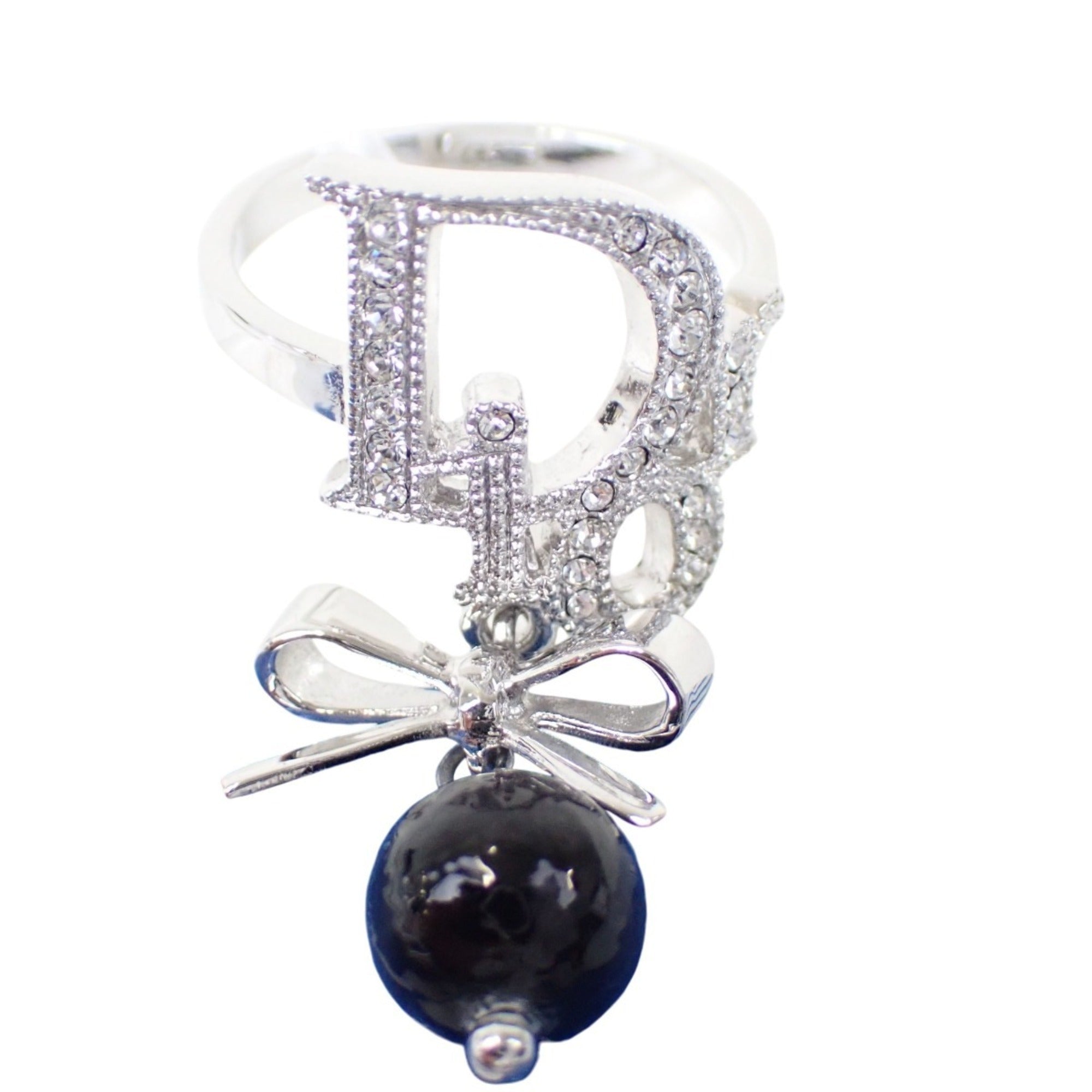 Christian Dior Silver Stainless Steel Band Ring (Pre-Owned)