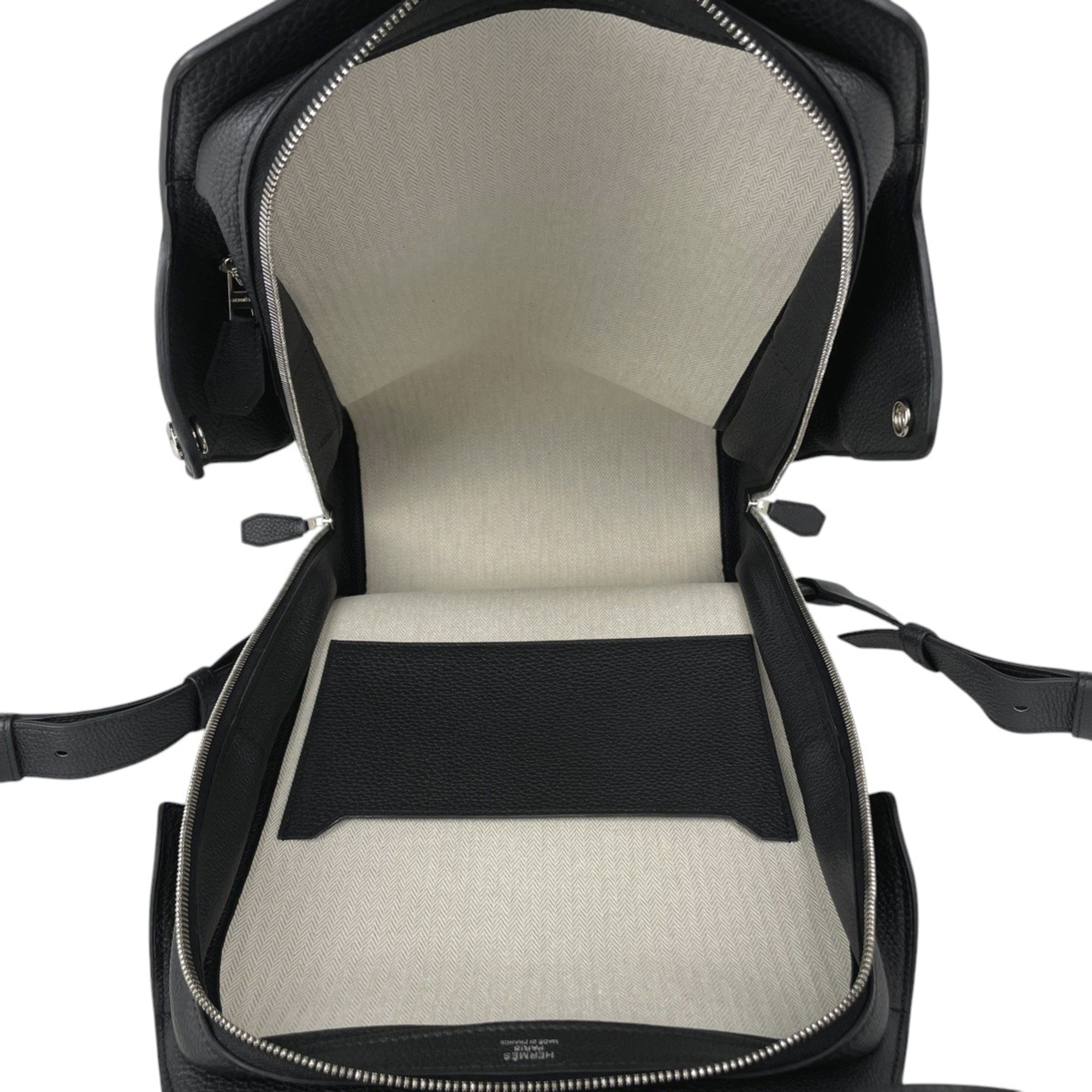 Hermes Black Togo Leather Backpack (Pre-Owned)