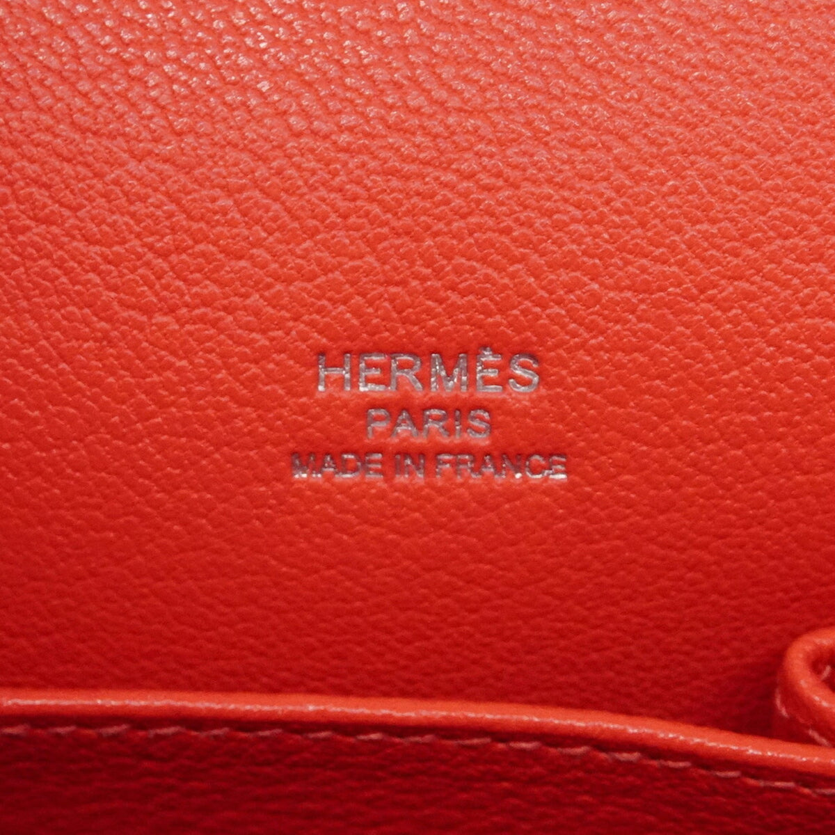Hermes Rose Jaipur Rouge Casaque Taurillon Clemence Leather Shoulder Bag (Pre-Owned)