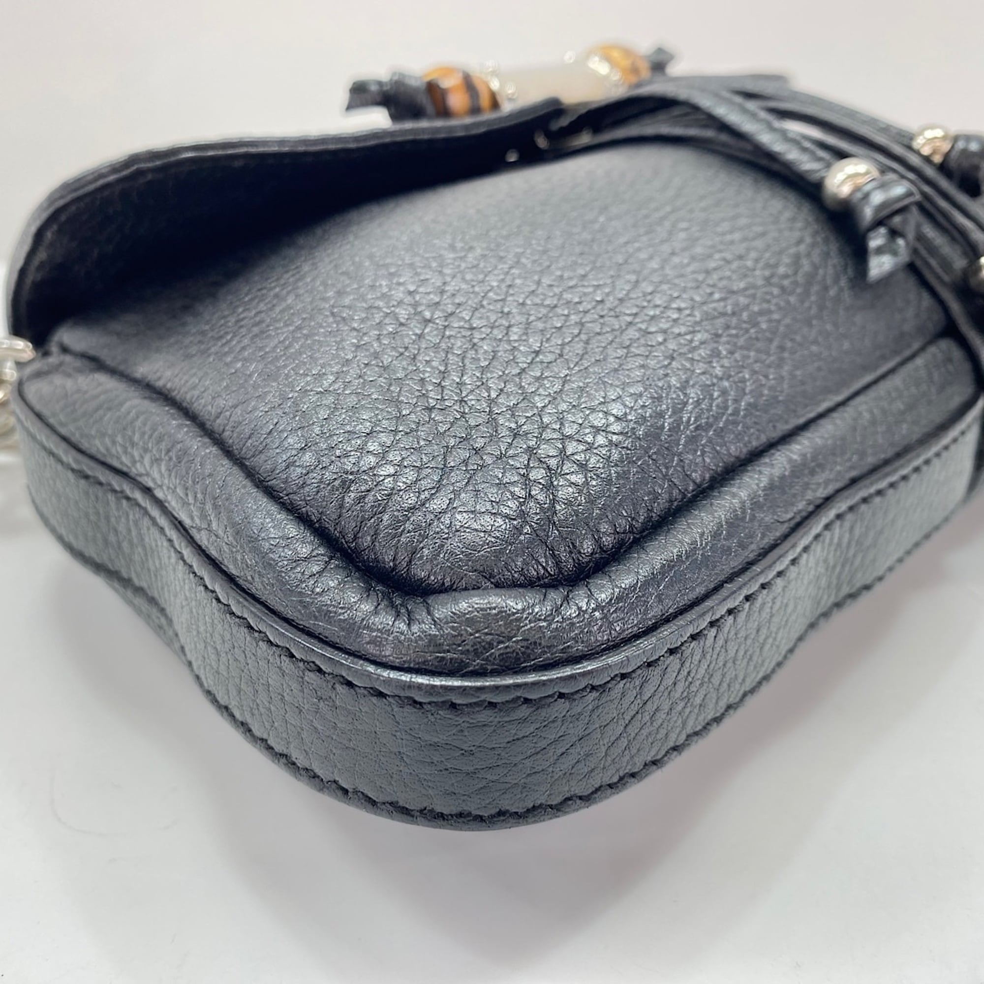 Gucci Bamboo Black Shoulder Bag (Pre-Owned)