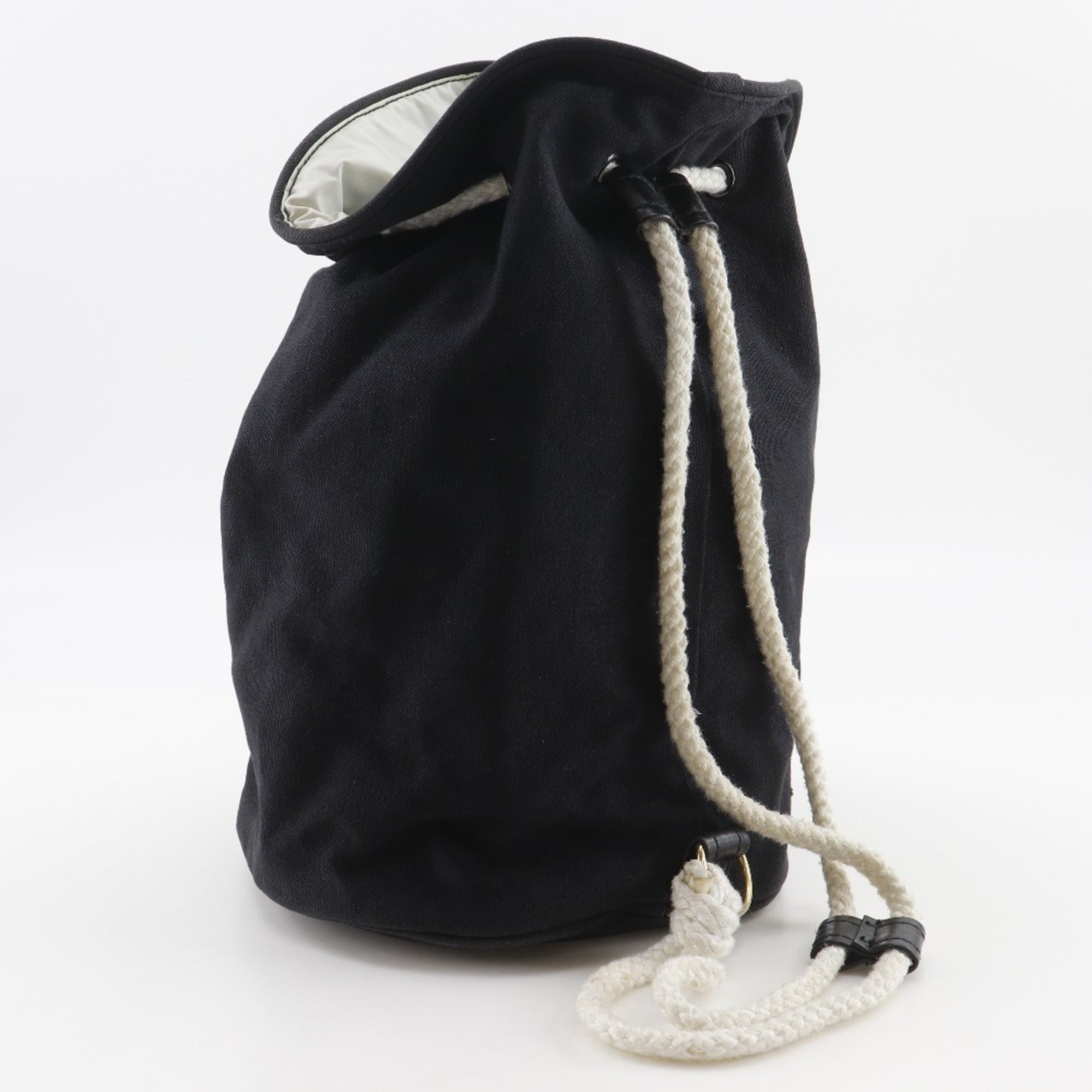 Chanel Black Cotton Shoulder Bag (Pre-Owned)