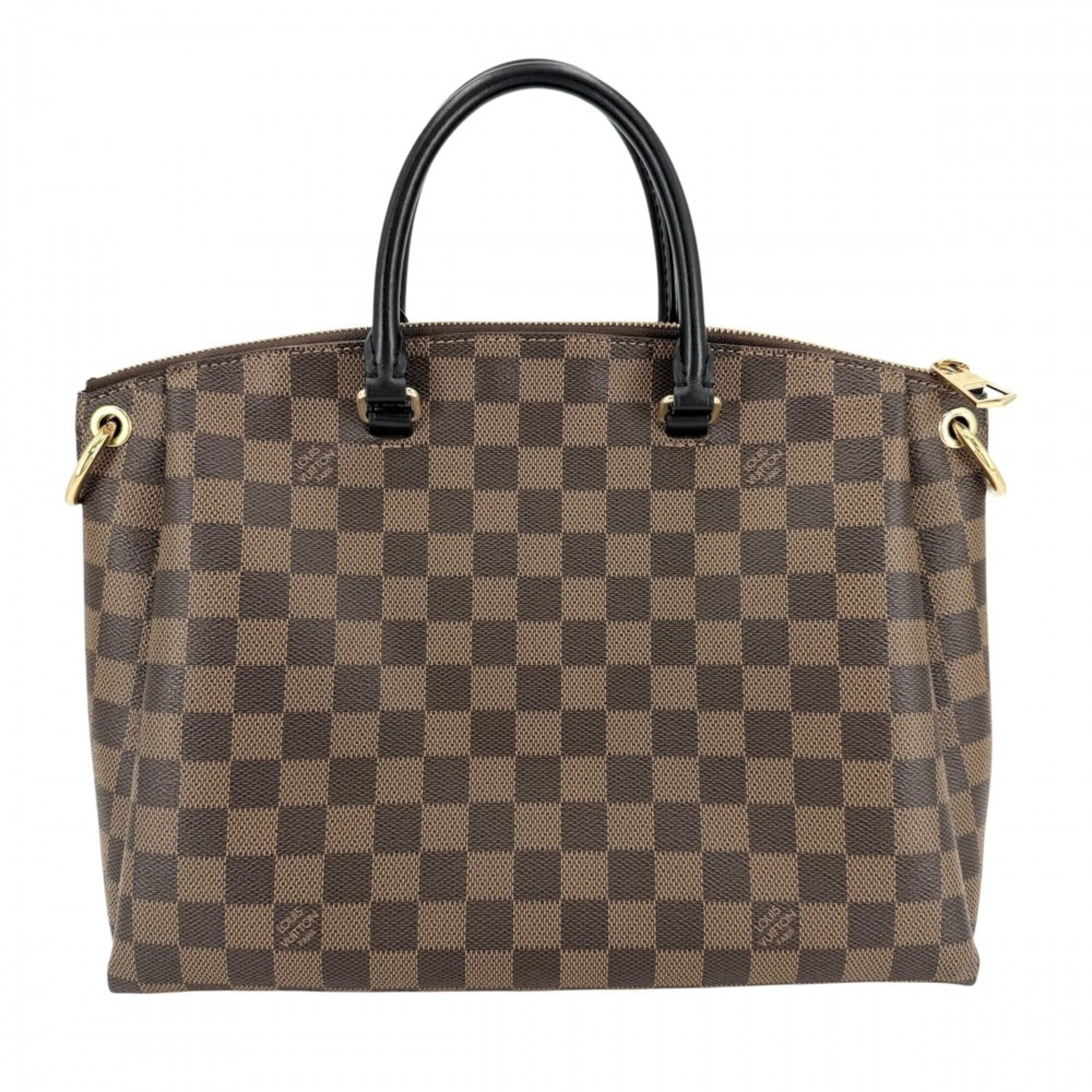 Louis Vuitton Brown Damier Canvas Handbag Shoulder Bag (Pre-Owned)